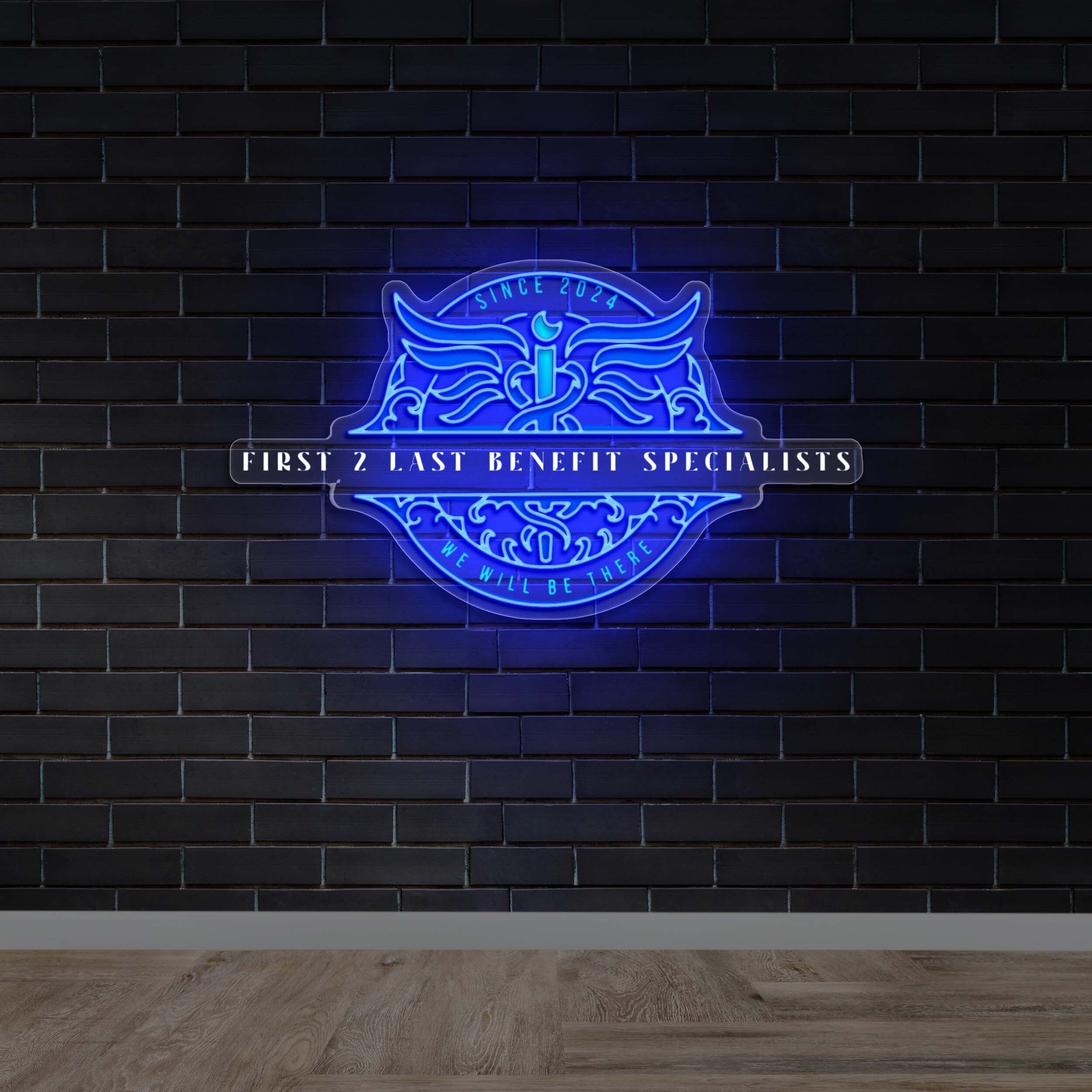 First 2 Fast Benefit Specialists - Premium Neon Artwork