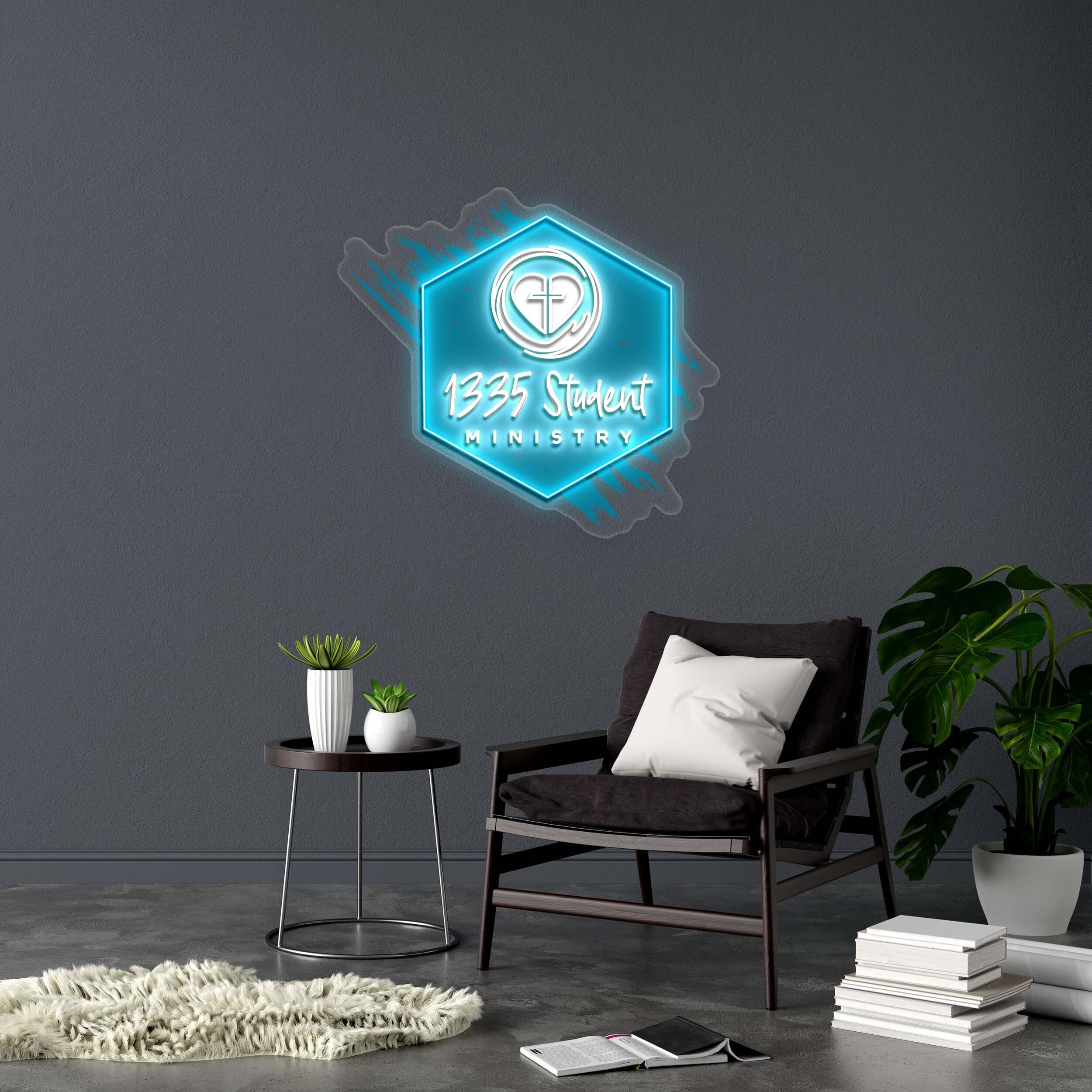 1335 Student Ministry - Premium Neon Artwork