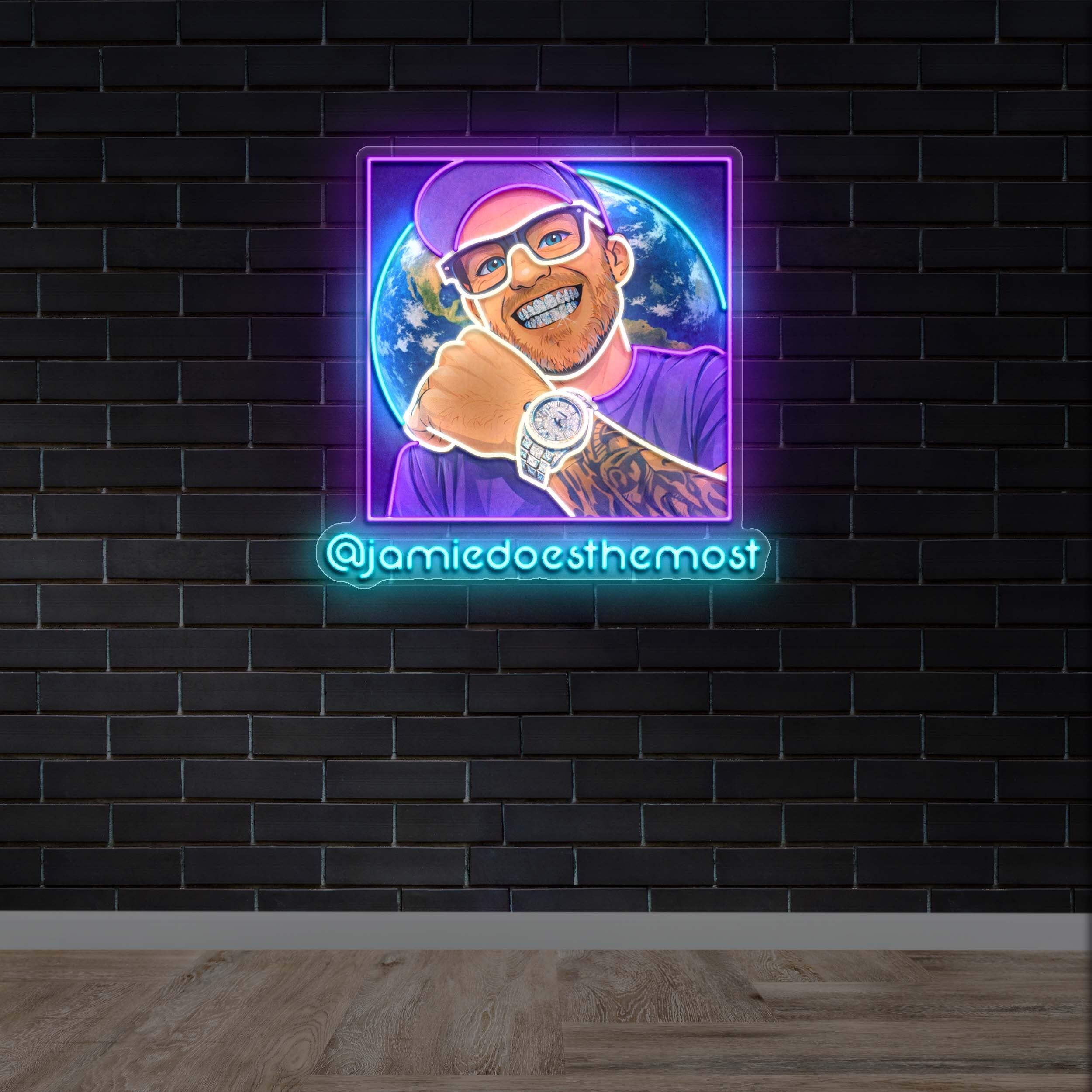 @jamiedoesthemost - Premium Neon Artwork