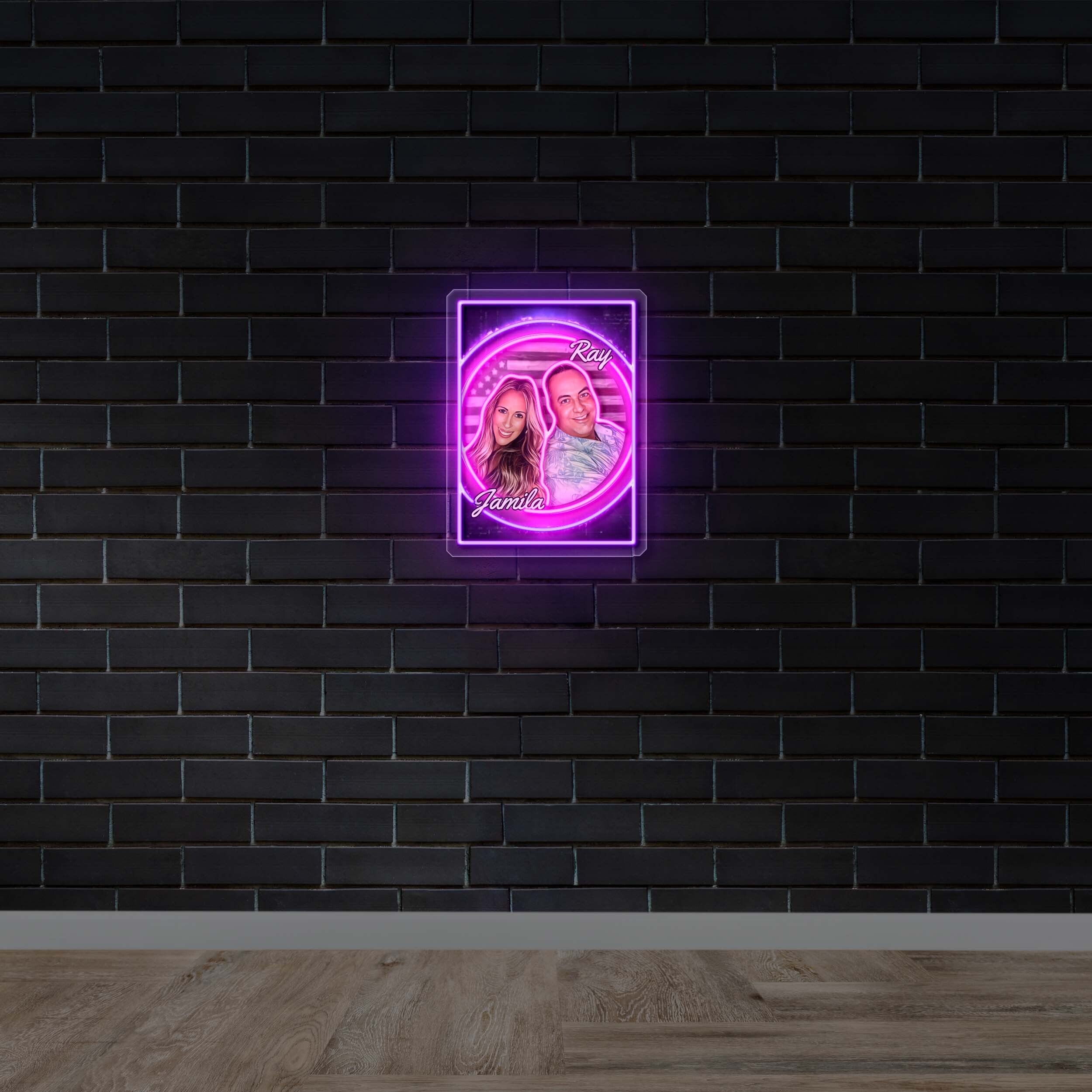Ray & Jamila - Premium Neon Artwork