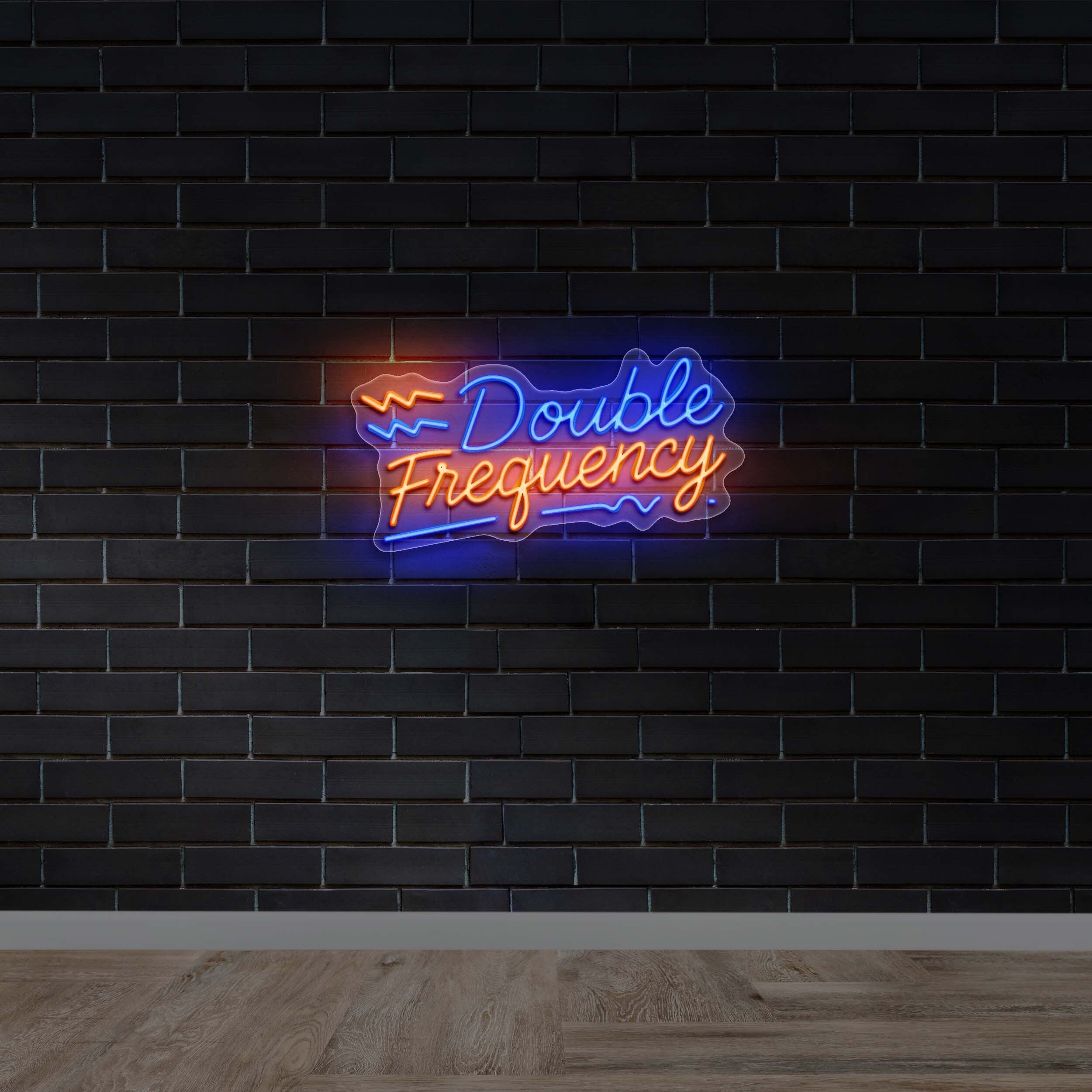 DOUBLE FREQUENCY - Premium Neon Artwork