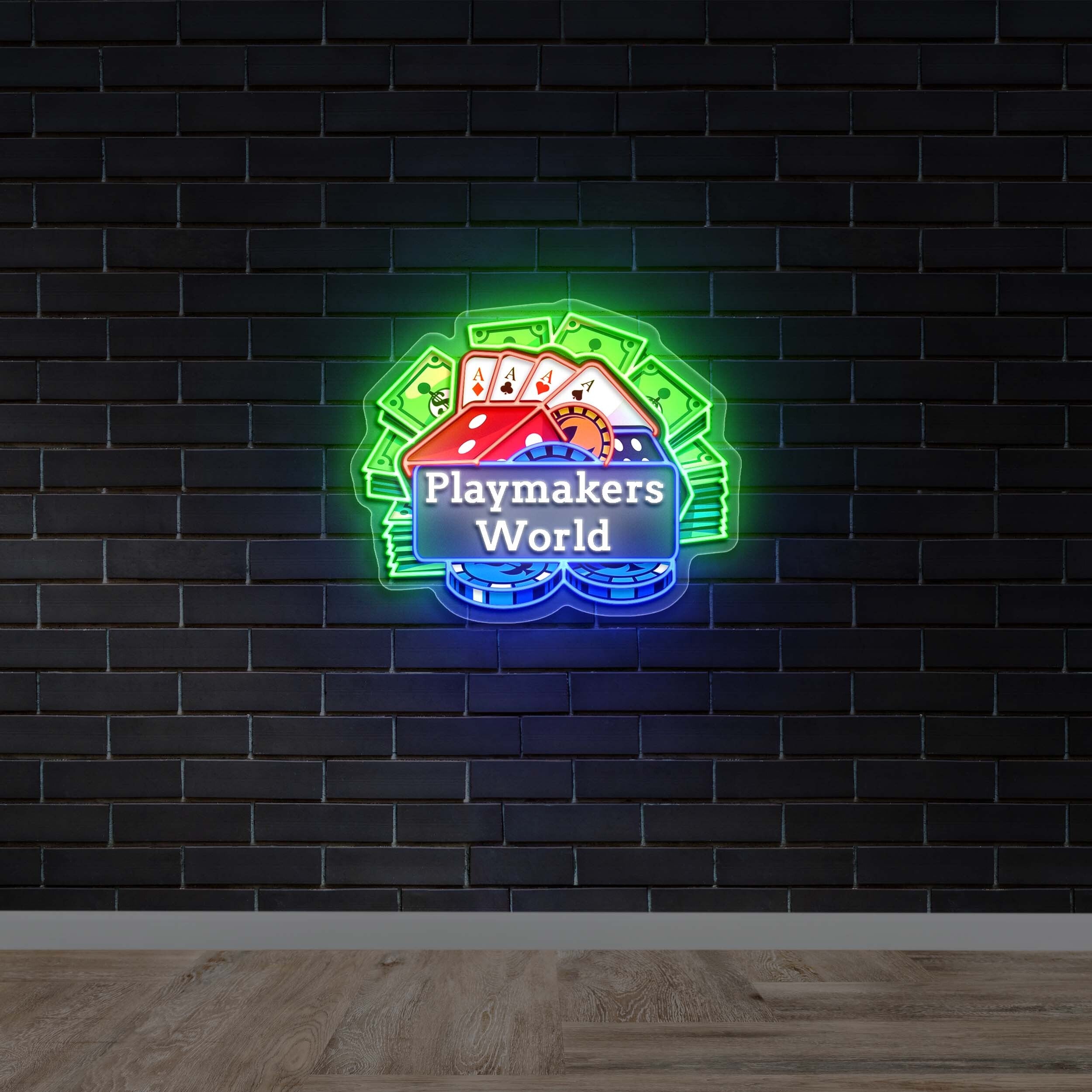 Playmakers World - Premium Neon Artwork