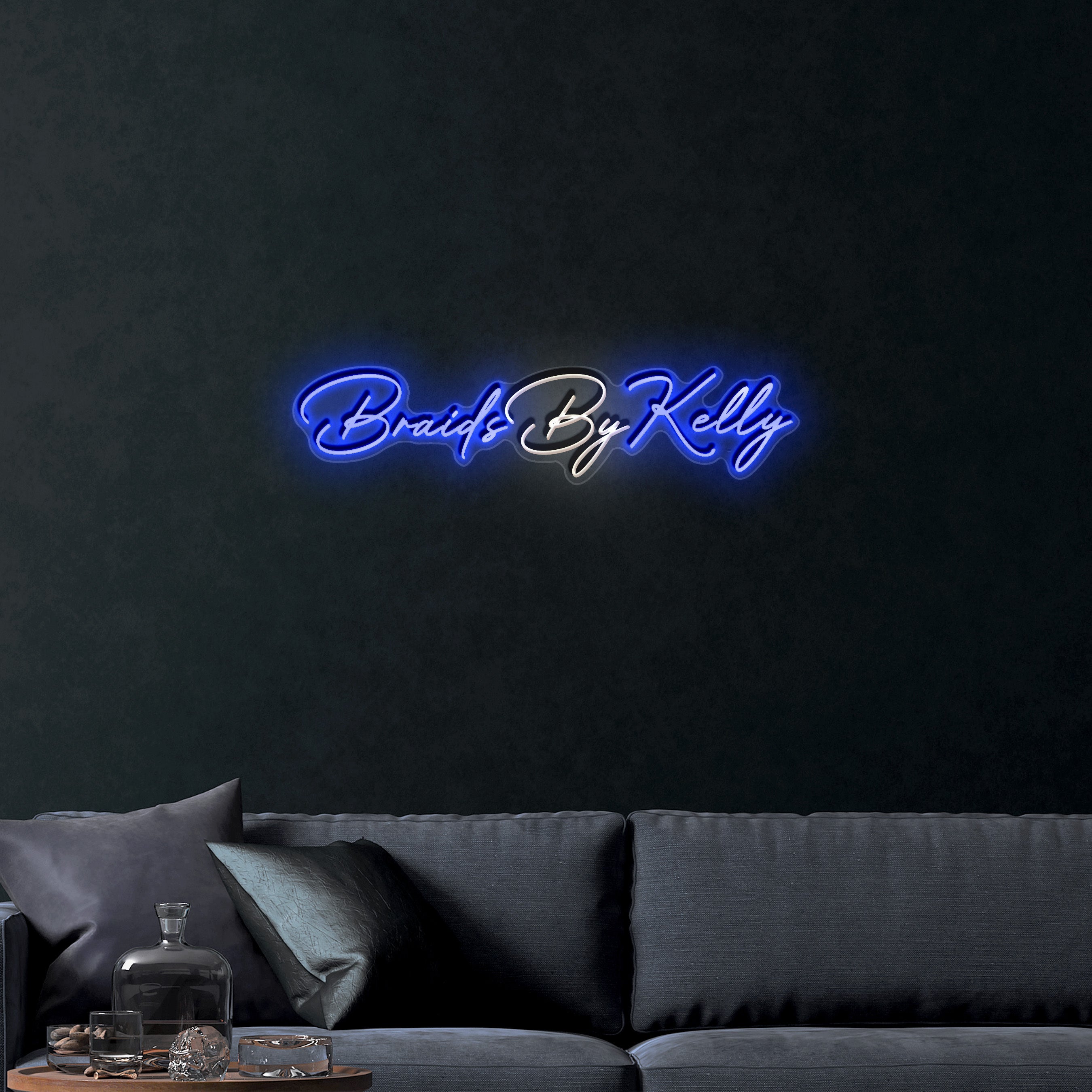 Braids By Kelly – Premium Neon Artwork