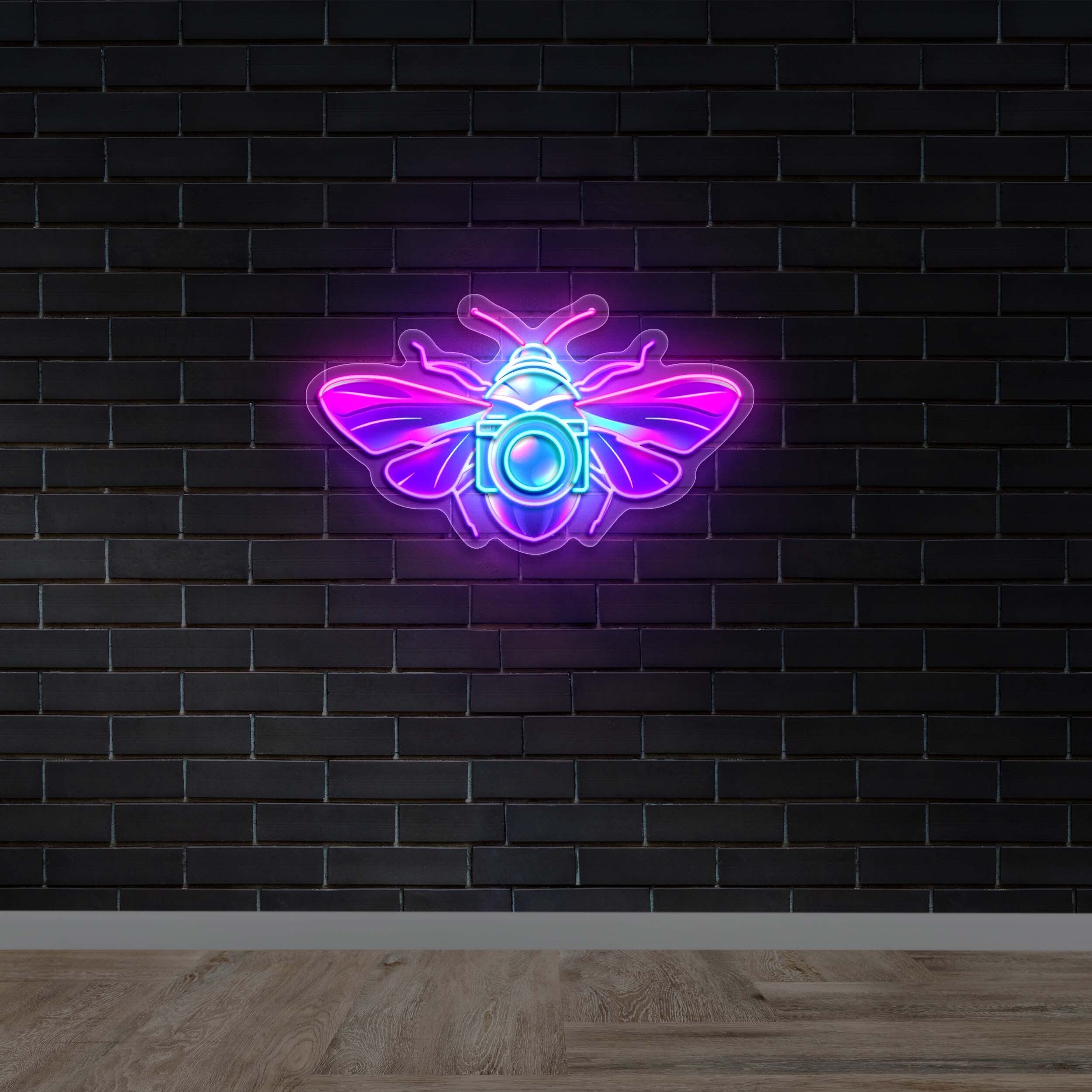 Luminous Explorations logo only - Premium Neon Artwork