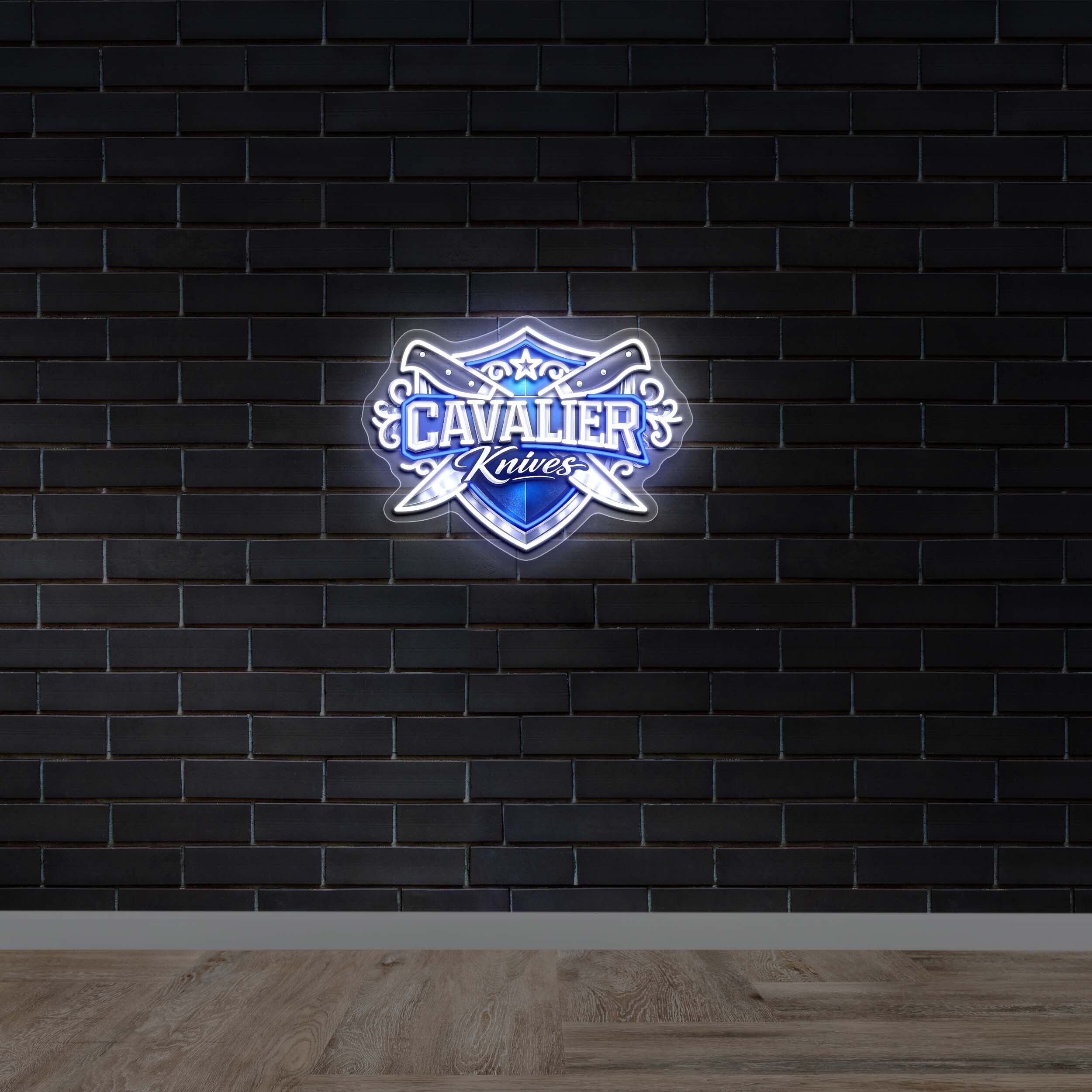 Cavalier Knives - Premium Neon Artwork