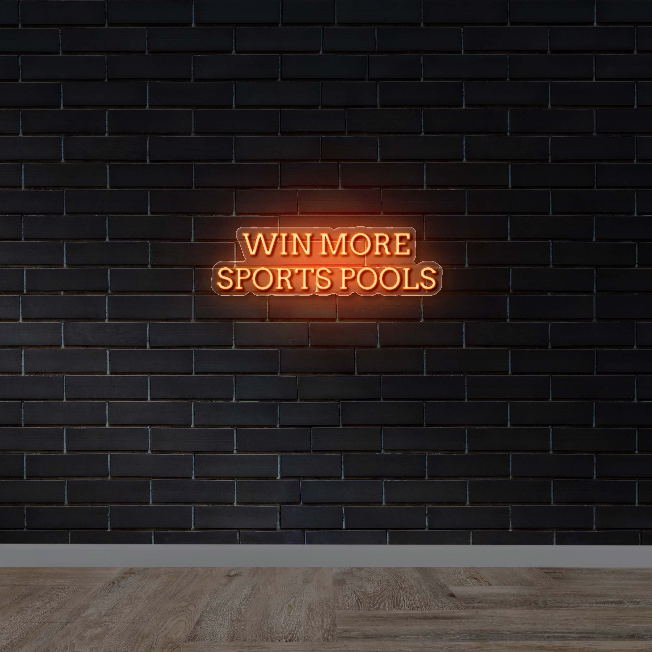 WIN MORE SPORTS POOLS - Premium Neon Artwork