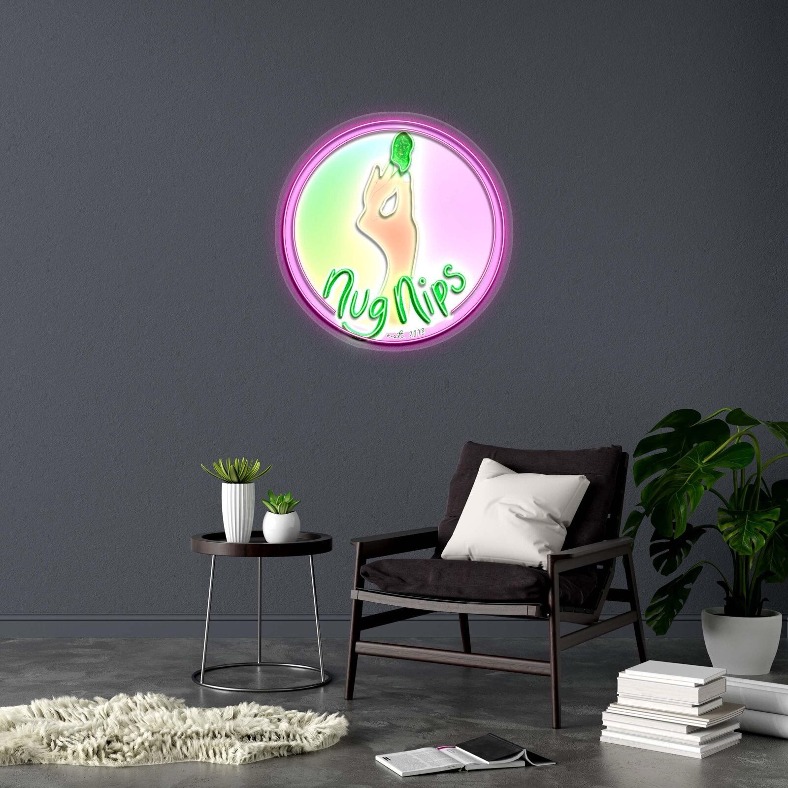 NugNips - Premium Neon Artwork