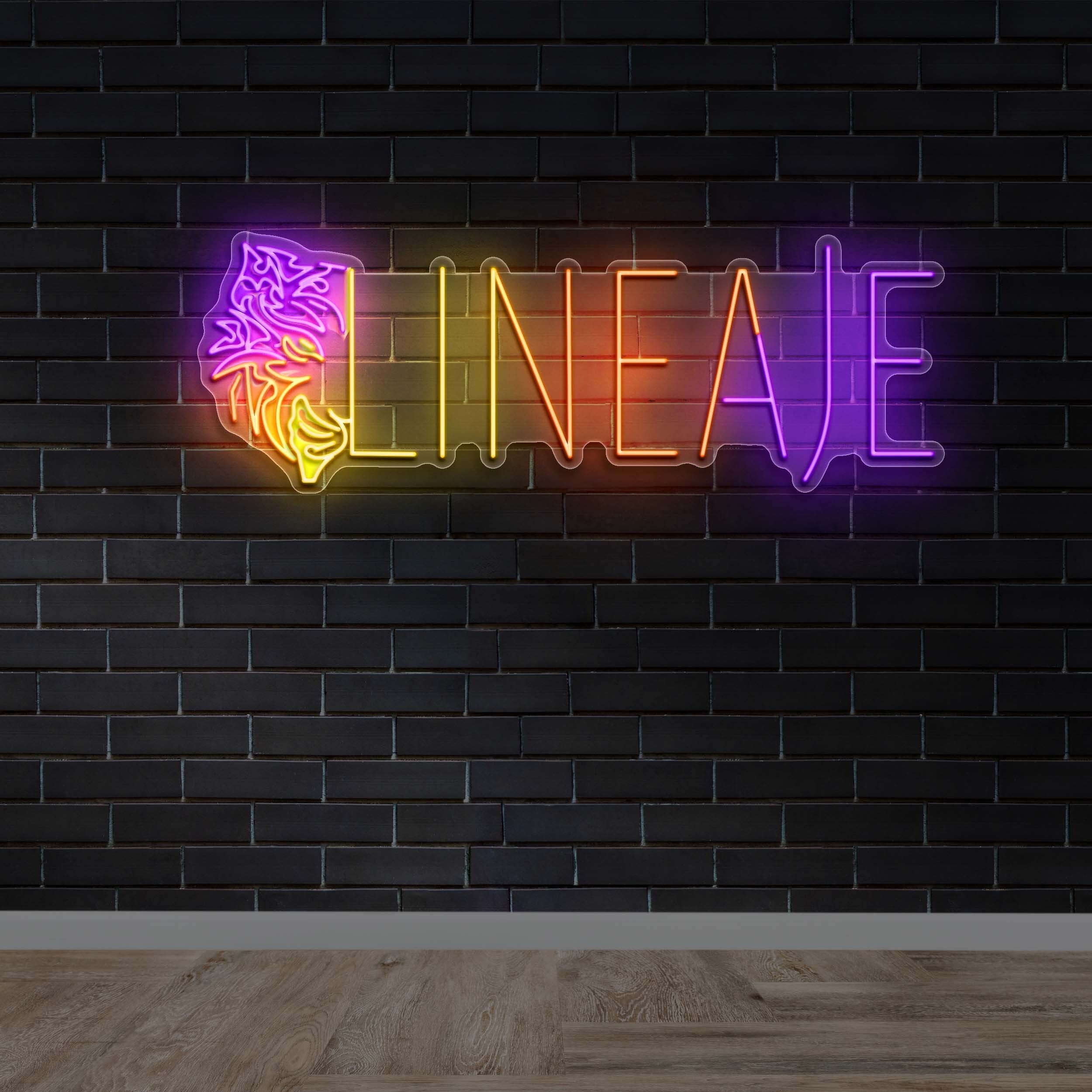 LINEAJE - Premium Neon Artwork