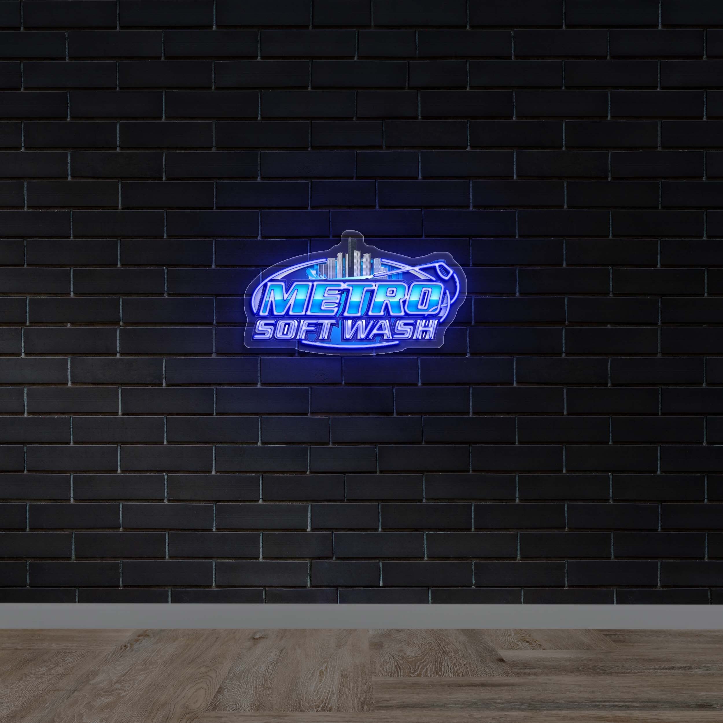 Metro Soft Wash - Premium Neon Artwork