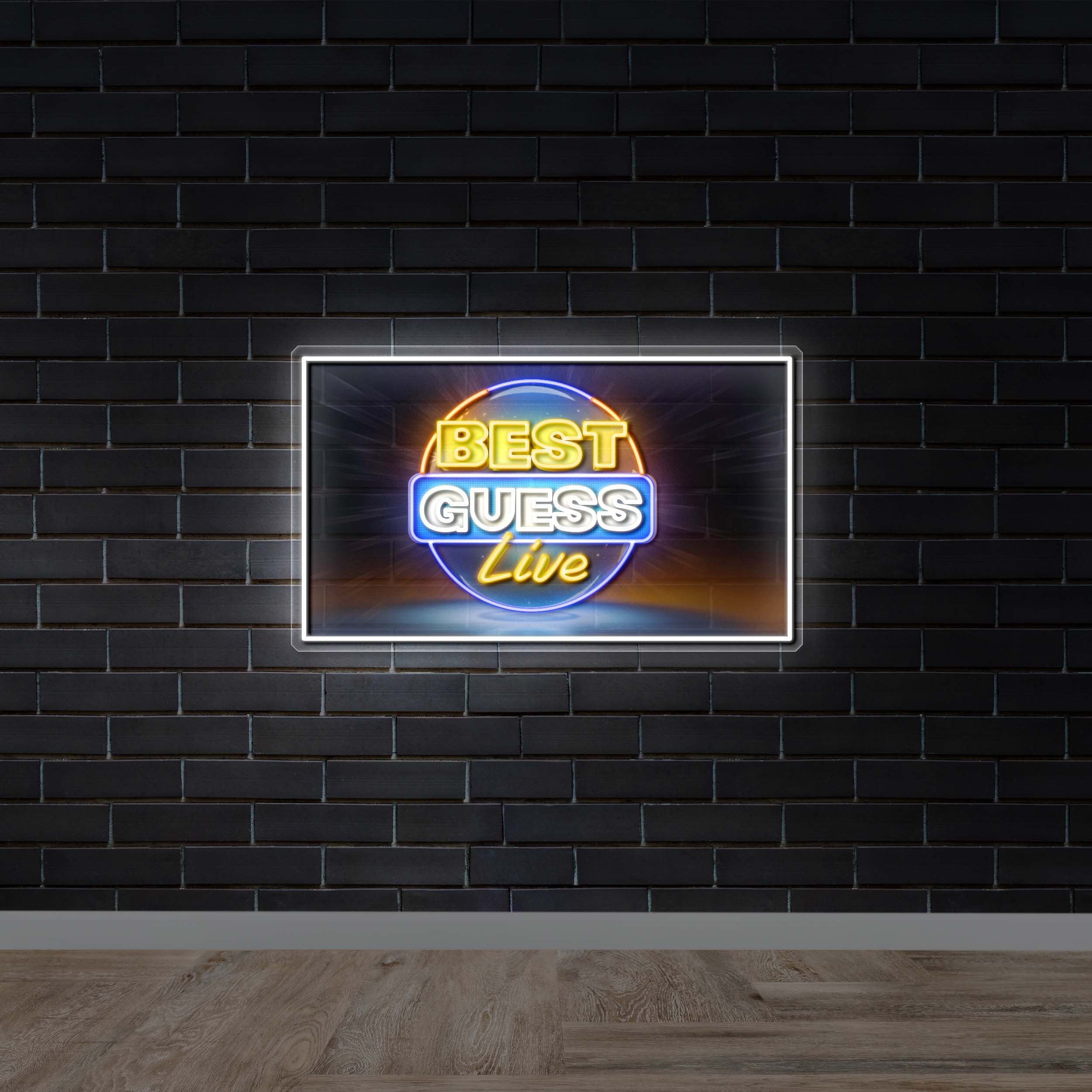 BEST GUESS LIVE - Premium Neon Artwork