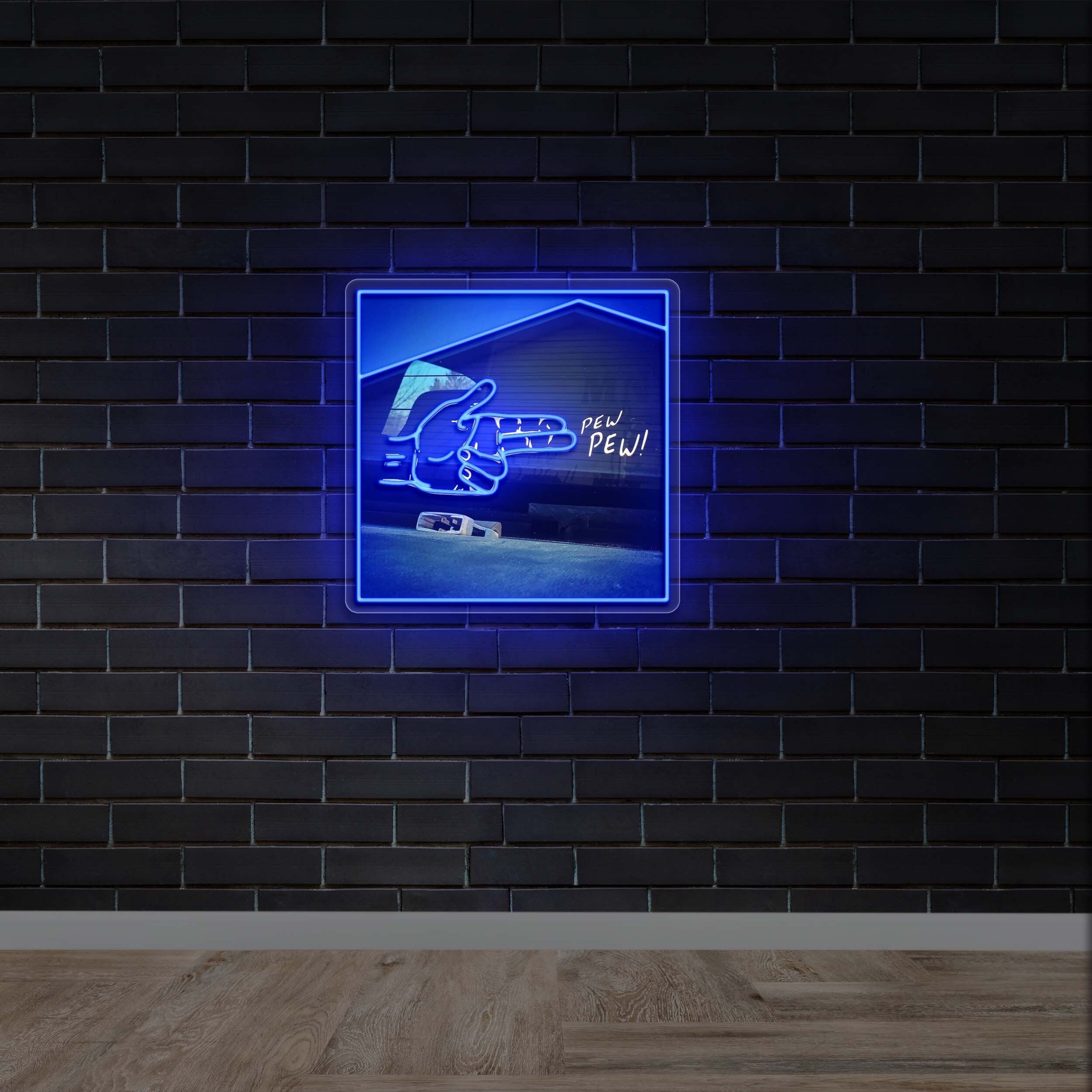 Pew Pew! - Premium Neon Artwork