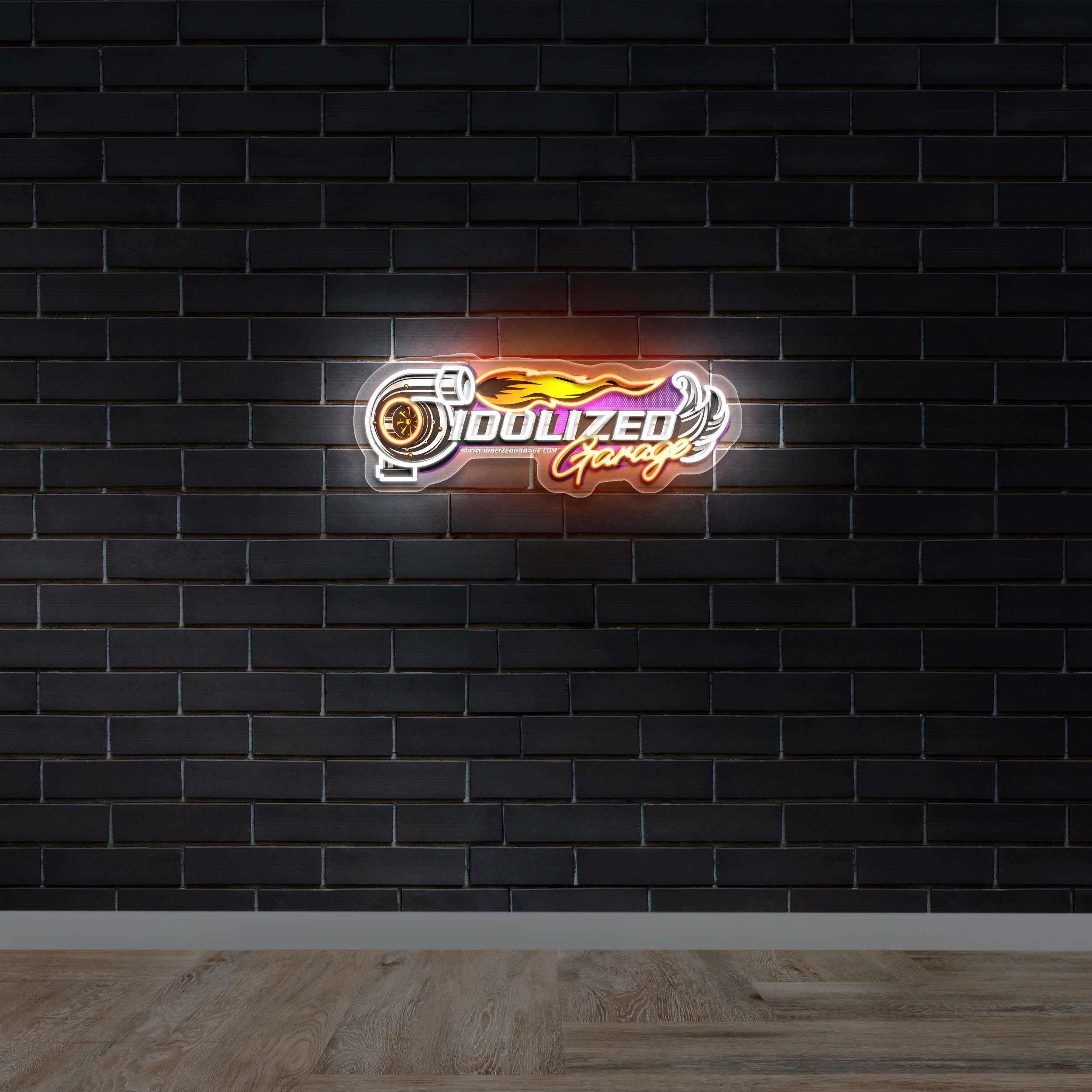 Idolized Garage - Premium Neon Artwork