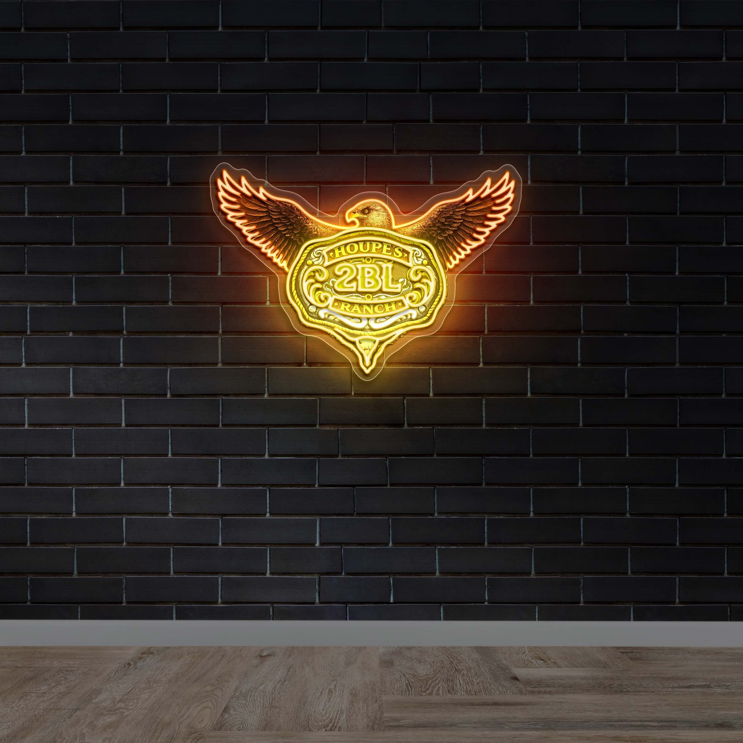 Houpe's 2BL Ranch - Premium Neon Artwork