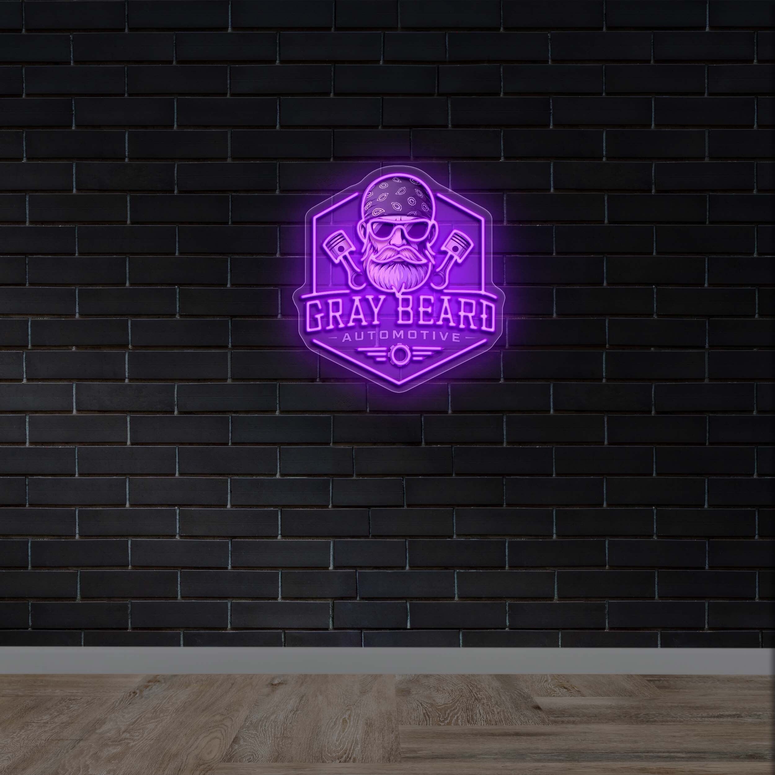 Gray Beard Automotive - Premium Neon Artwork
