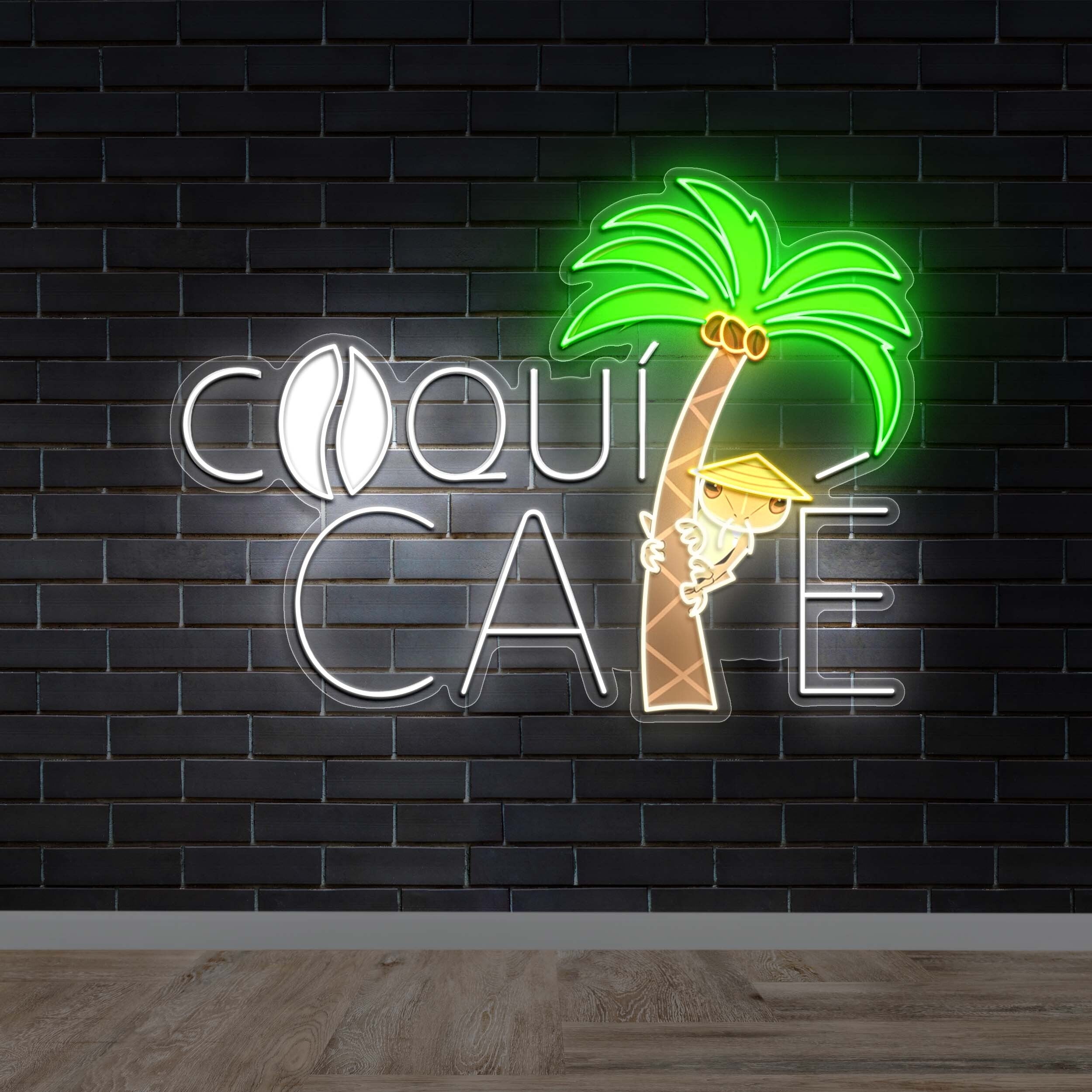 Coquí Café - Premium Neon Artwork