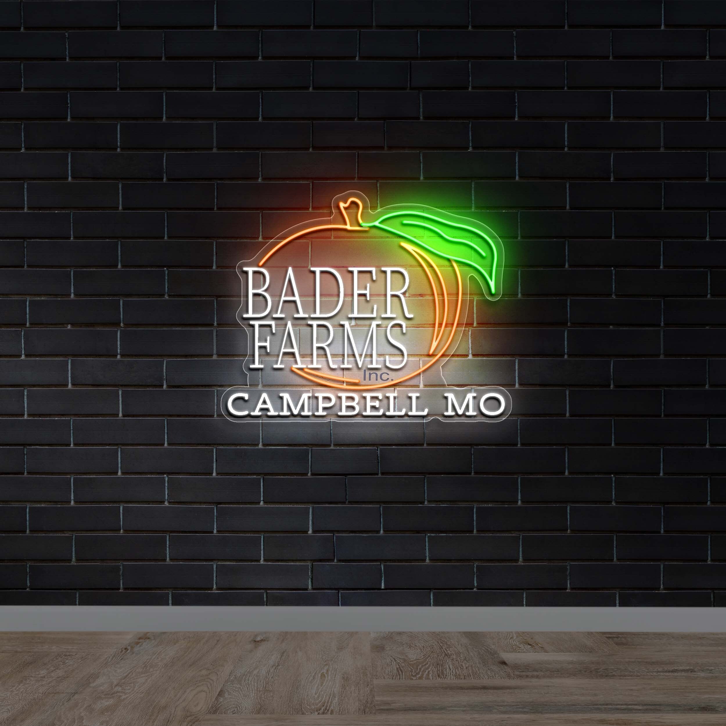 Bader Farms CAMPBELL MO - Premium Neon Artwork