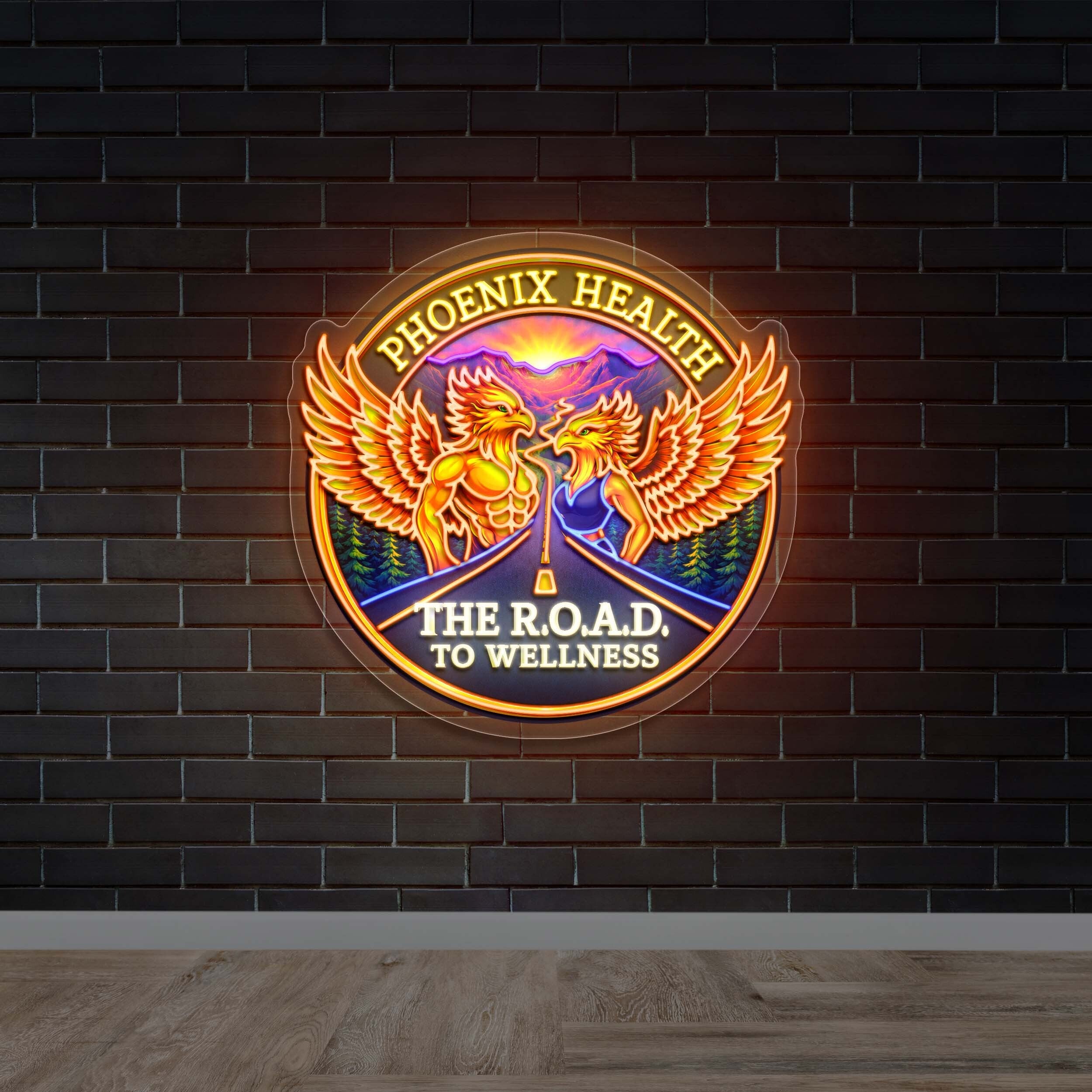 PHOENIX HEALTH - Premium Neon Artwork