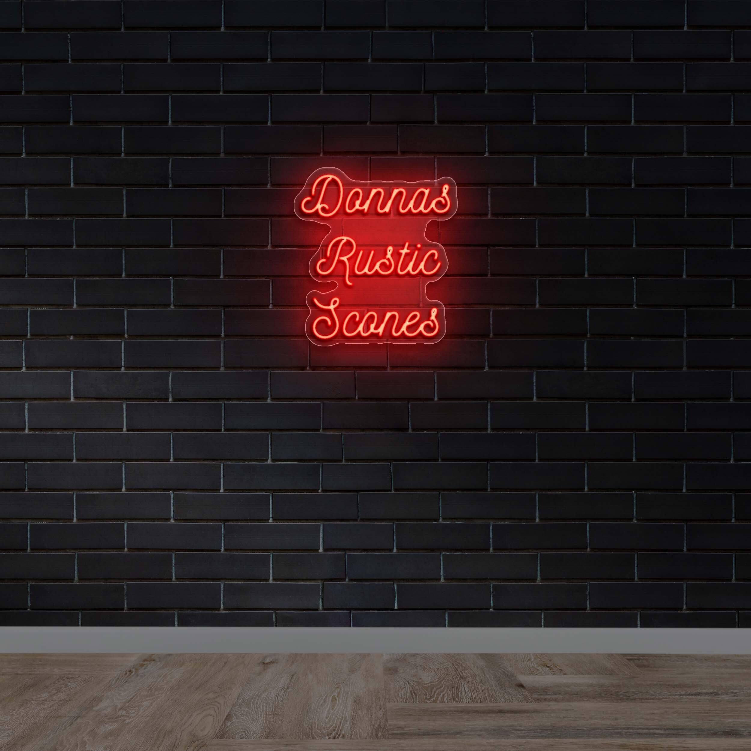 Donnas Rustic Scones - Premium Neon Artwork