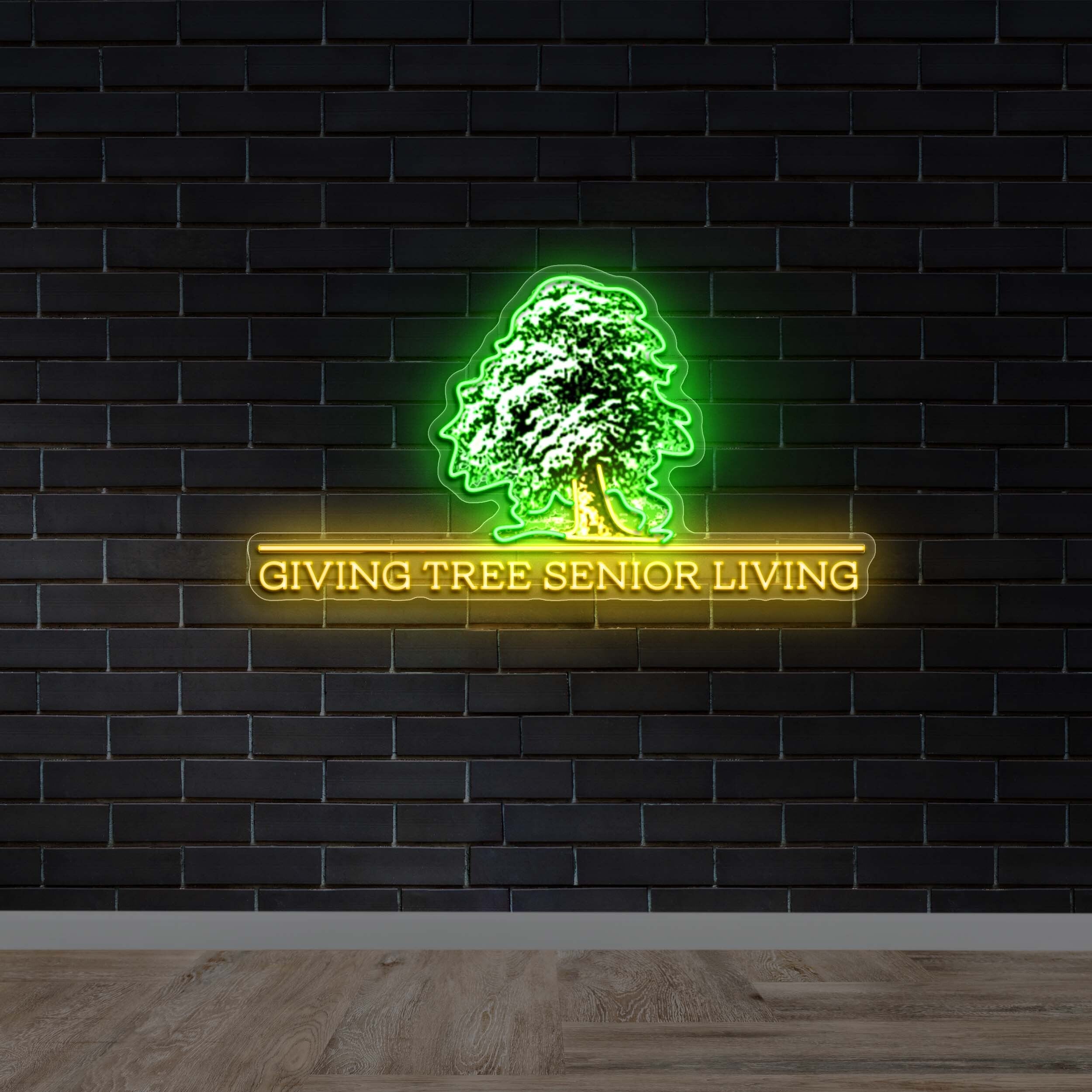 Giving Tree Senior Living - Premium Neon Artwork
