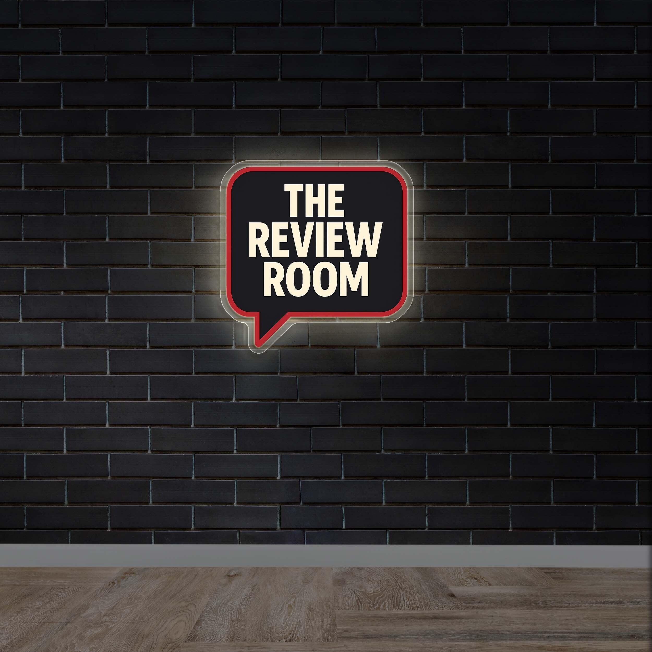 THE REVIEW ROOM | Backlit Version - Premium Neon Artwork