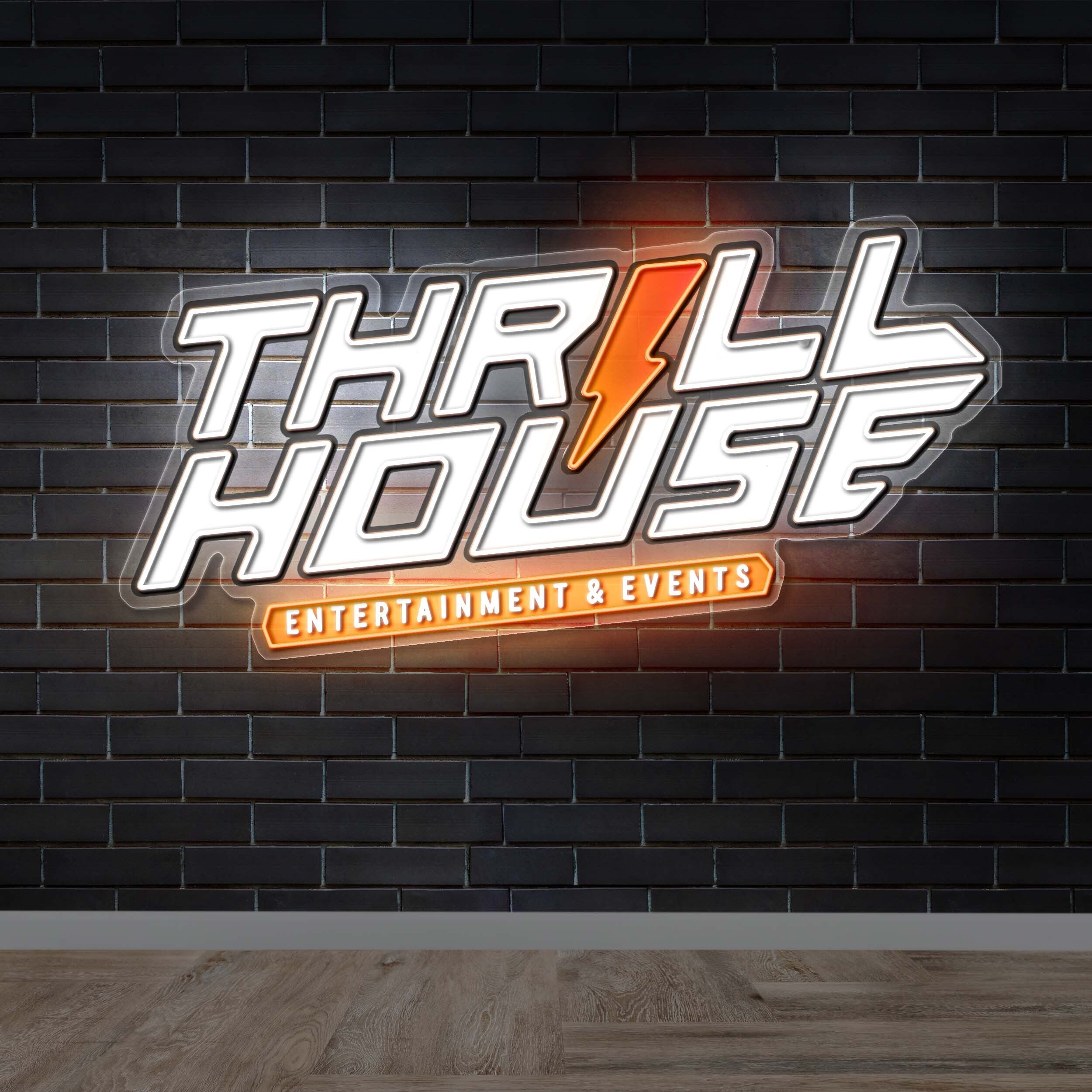 THRILL HOUSE - Premium Neon Artwork