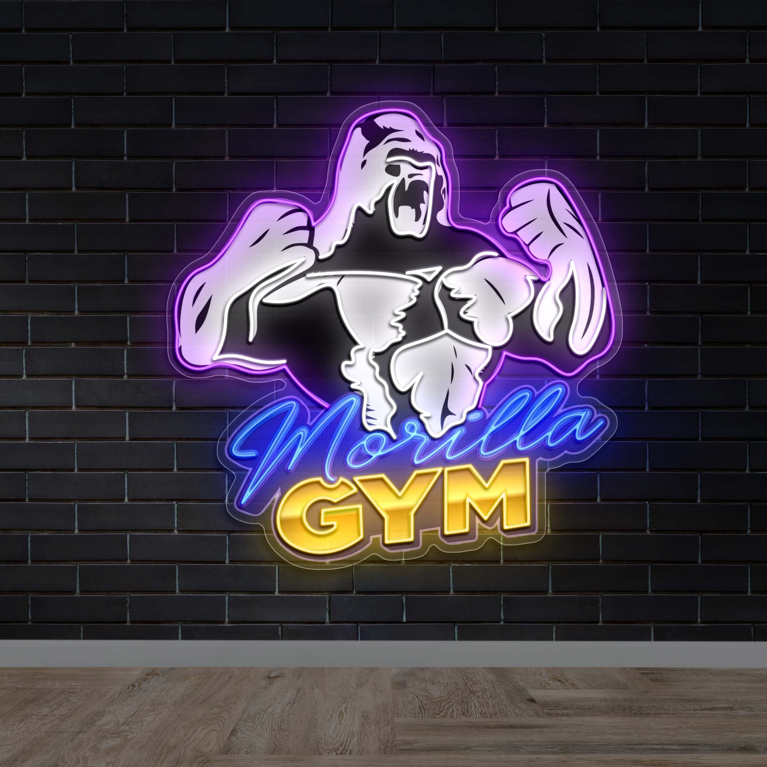 MORILLA GYM - Premium Neon Artwork