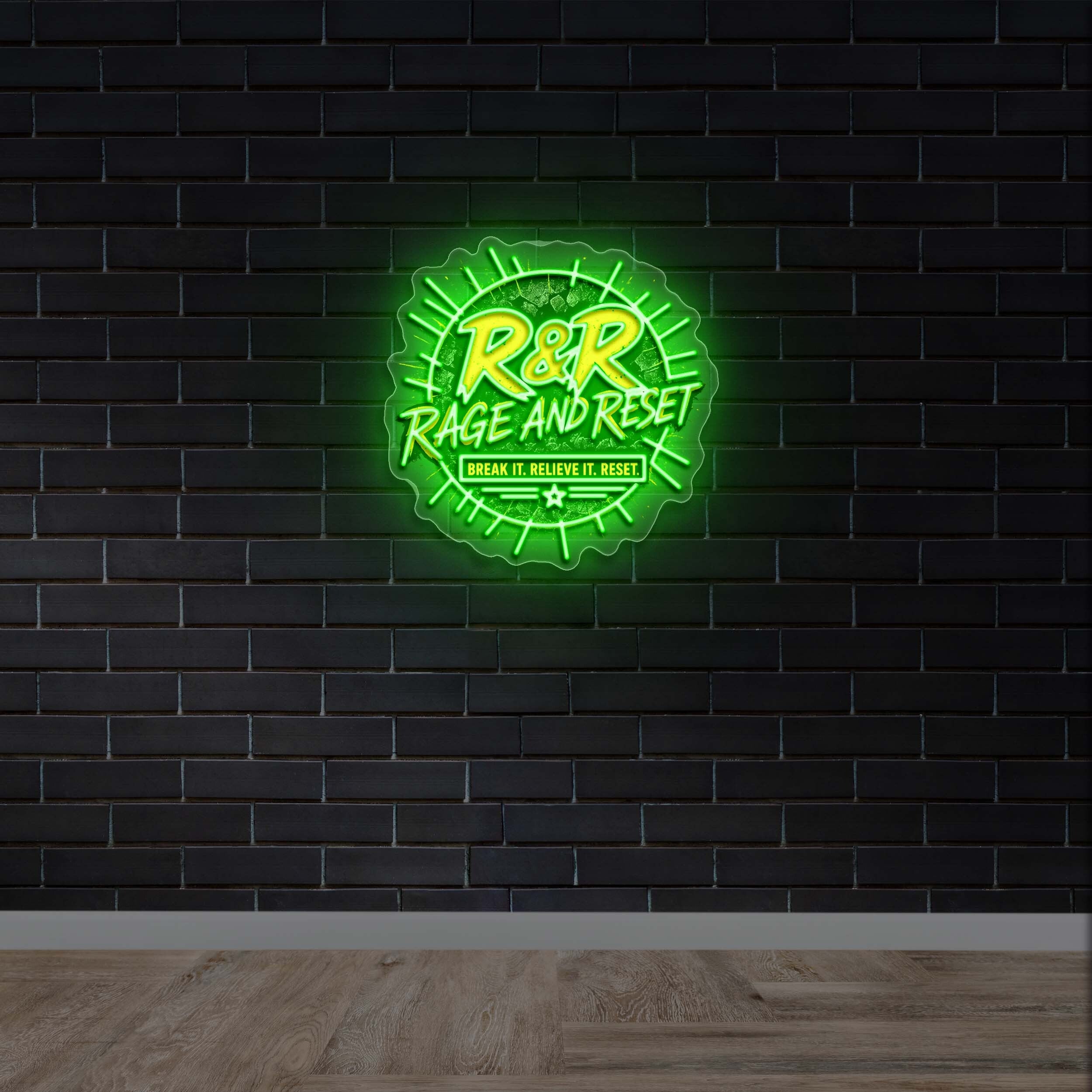 Rage and Reset | 2nd version - Premium Neon Artwork