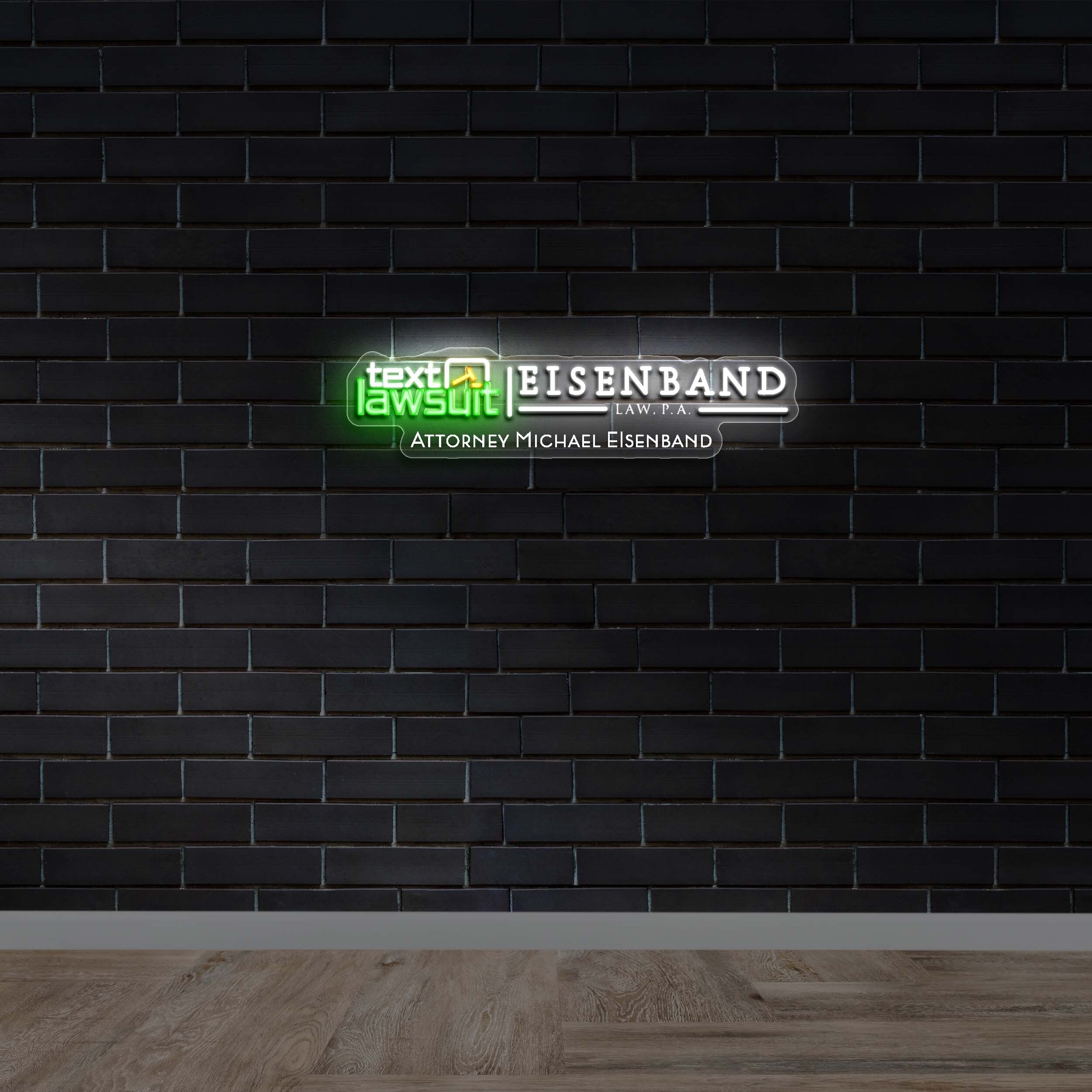 Text Lawsuit - Premium Neon Artwork