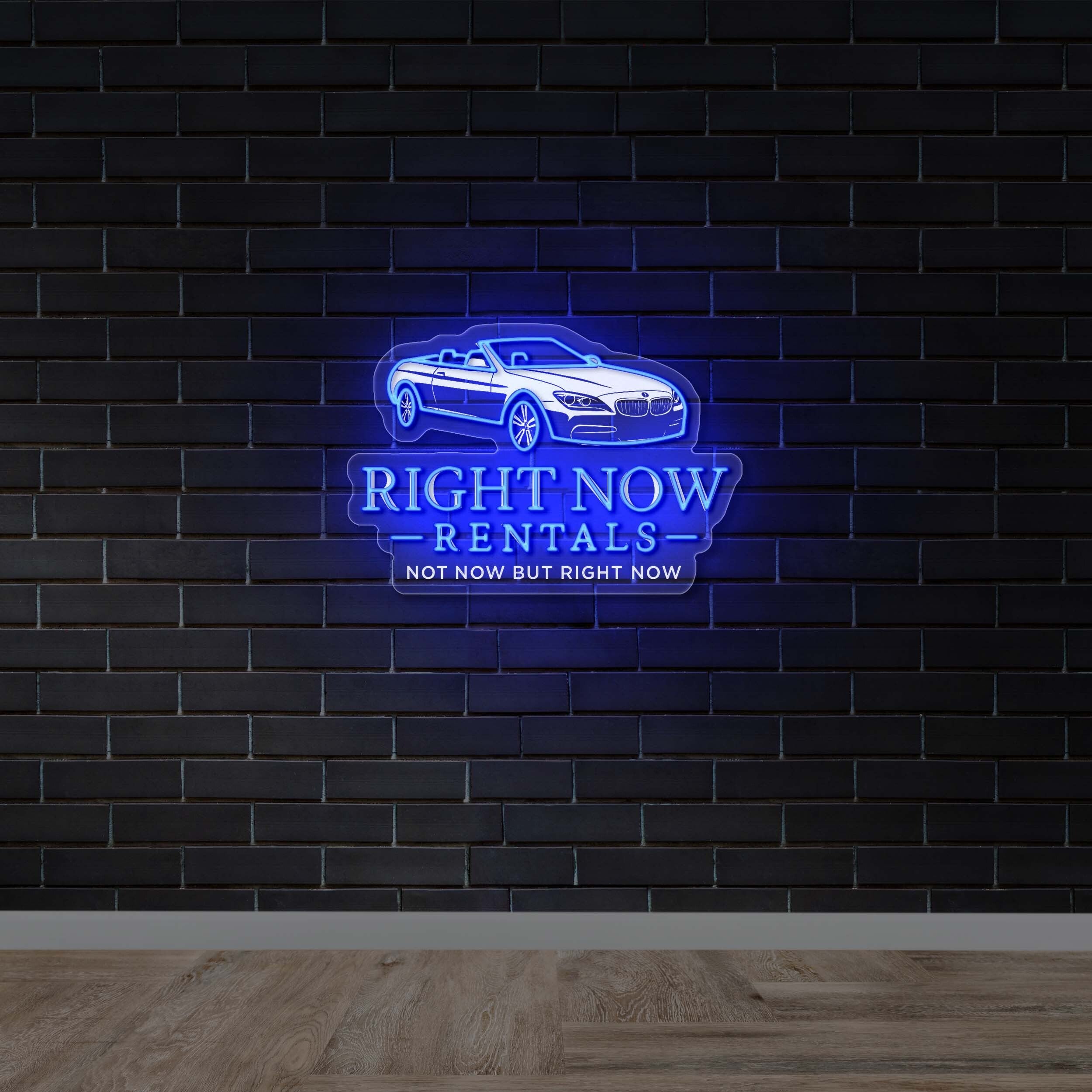 RIGHT NOW RENTALS - Premium Neon Artwork