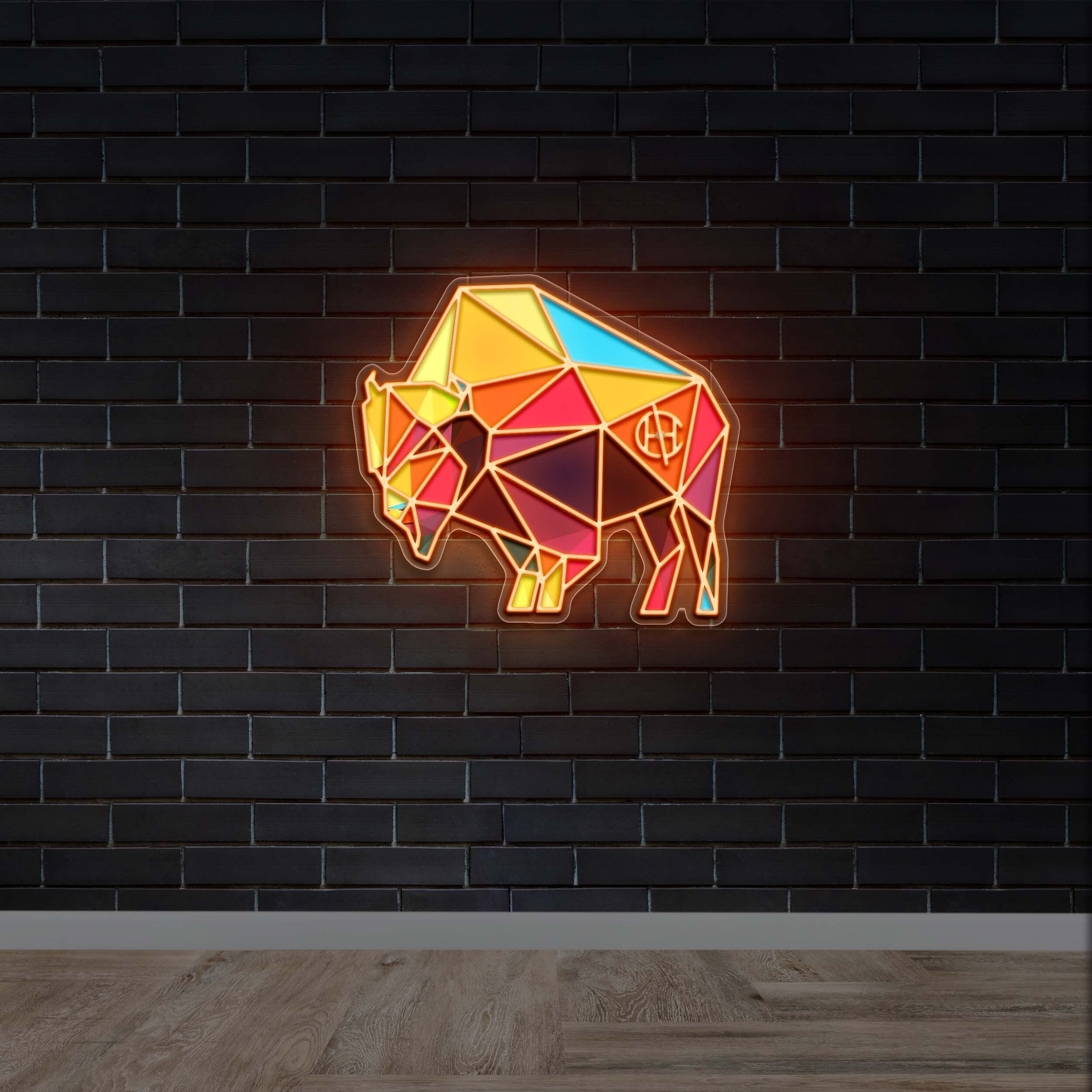 Bison - Premium Neon Artwork