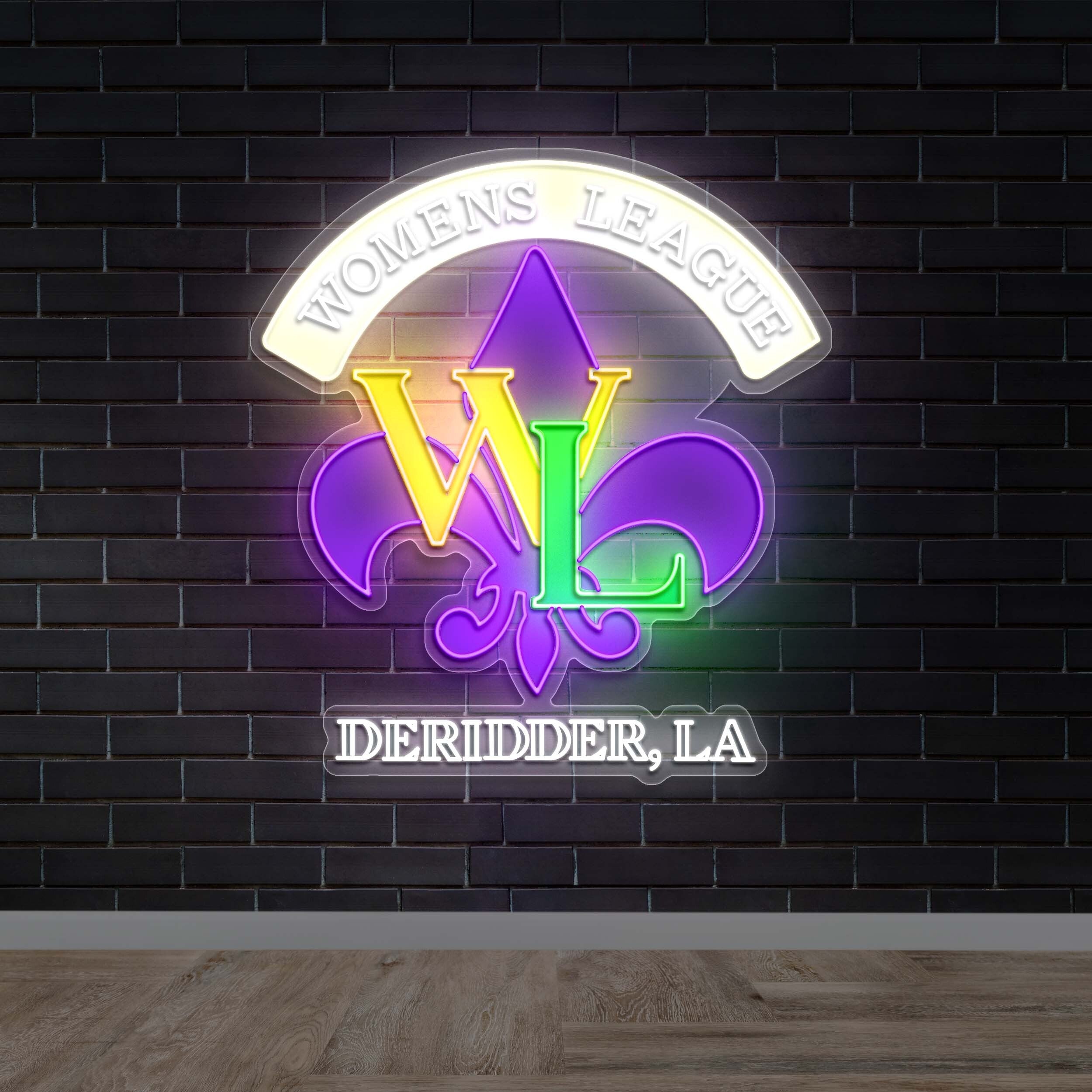 WOMENS LEAGUE DeRidder, LA - Premium Neon Artwork