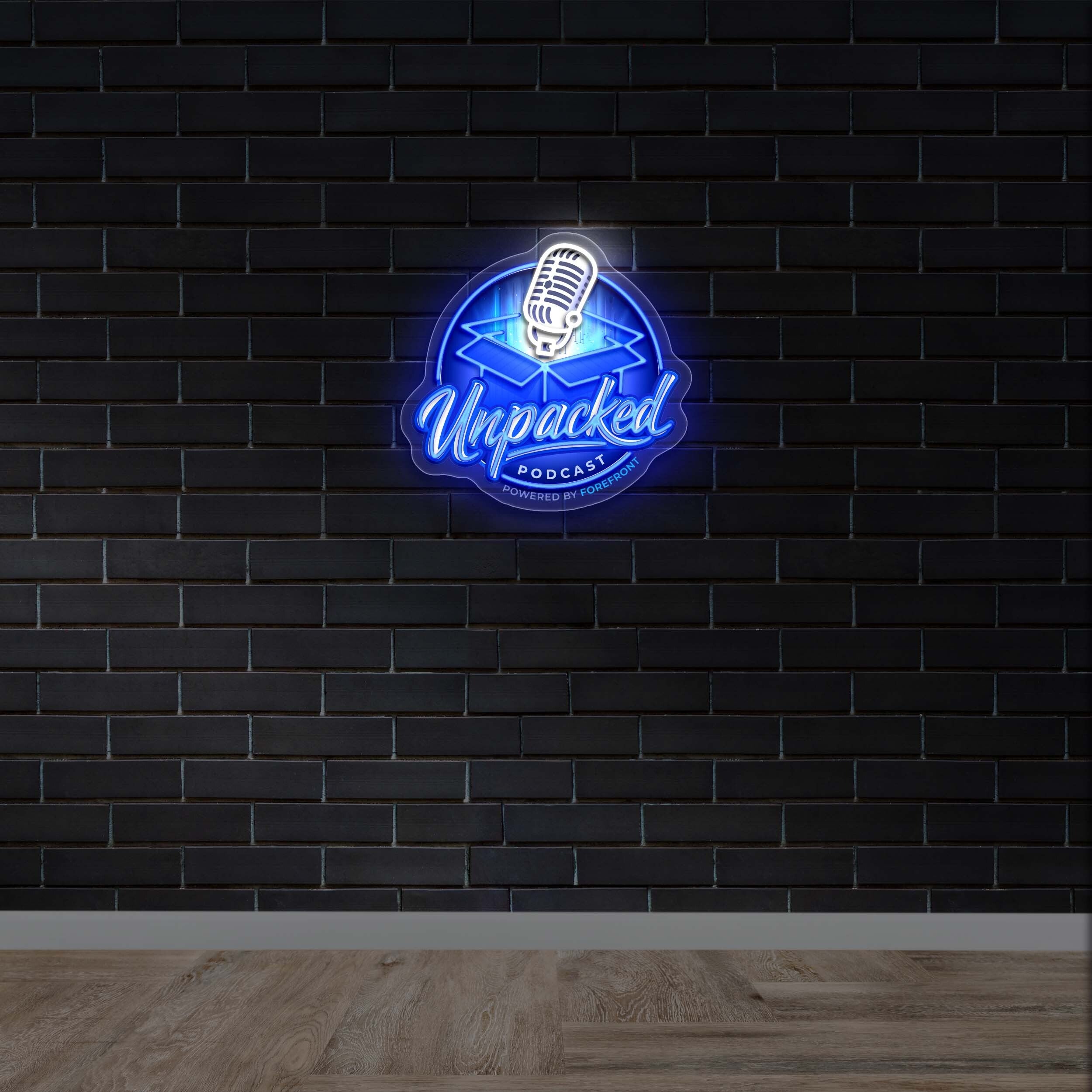 Unpacked Podcast - Premium Neon Artwork