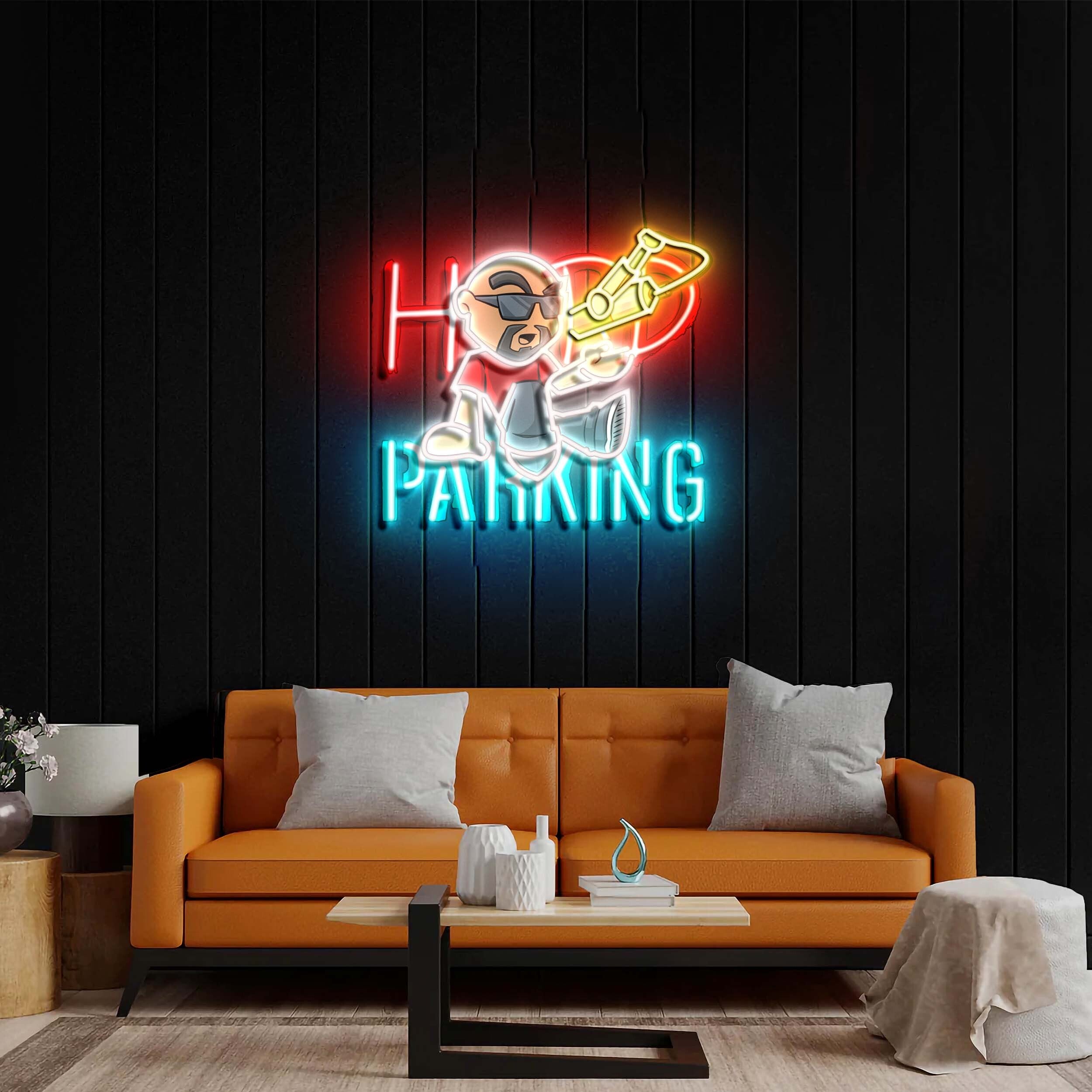 Hard Parking - Premium Neon Artwork