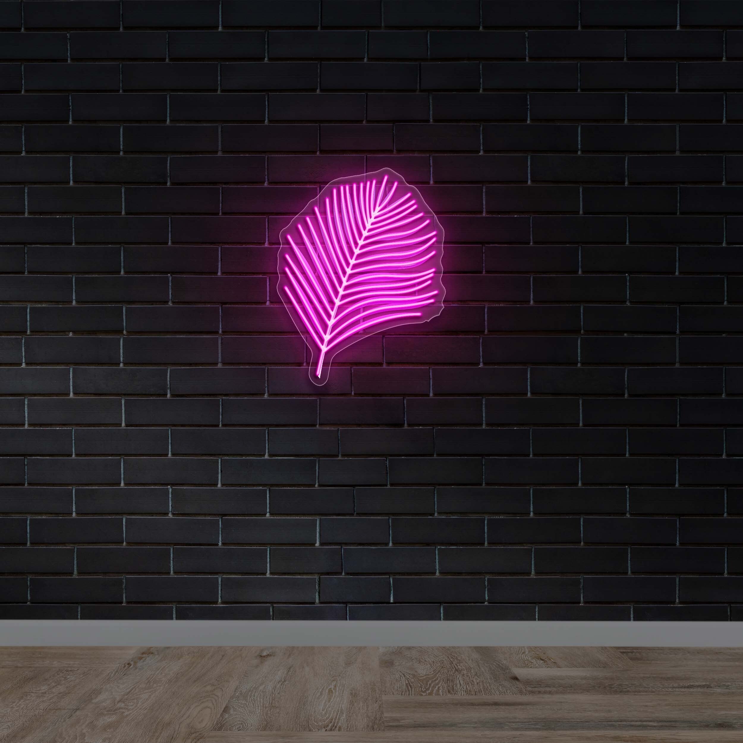 Palm Leaf - Premium Neon Artwork