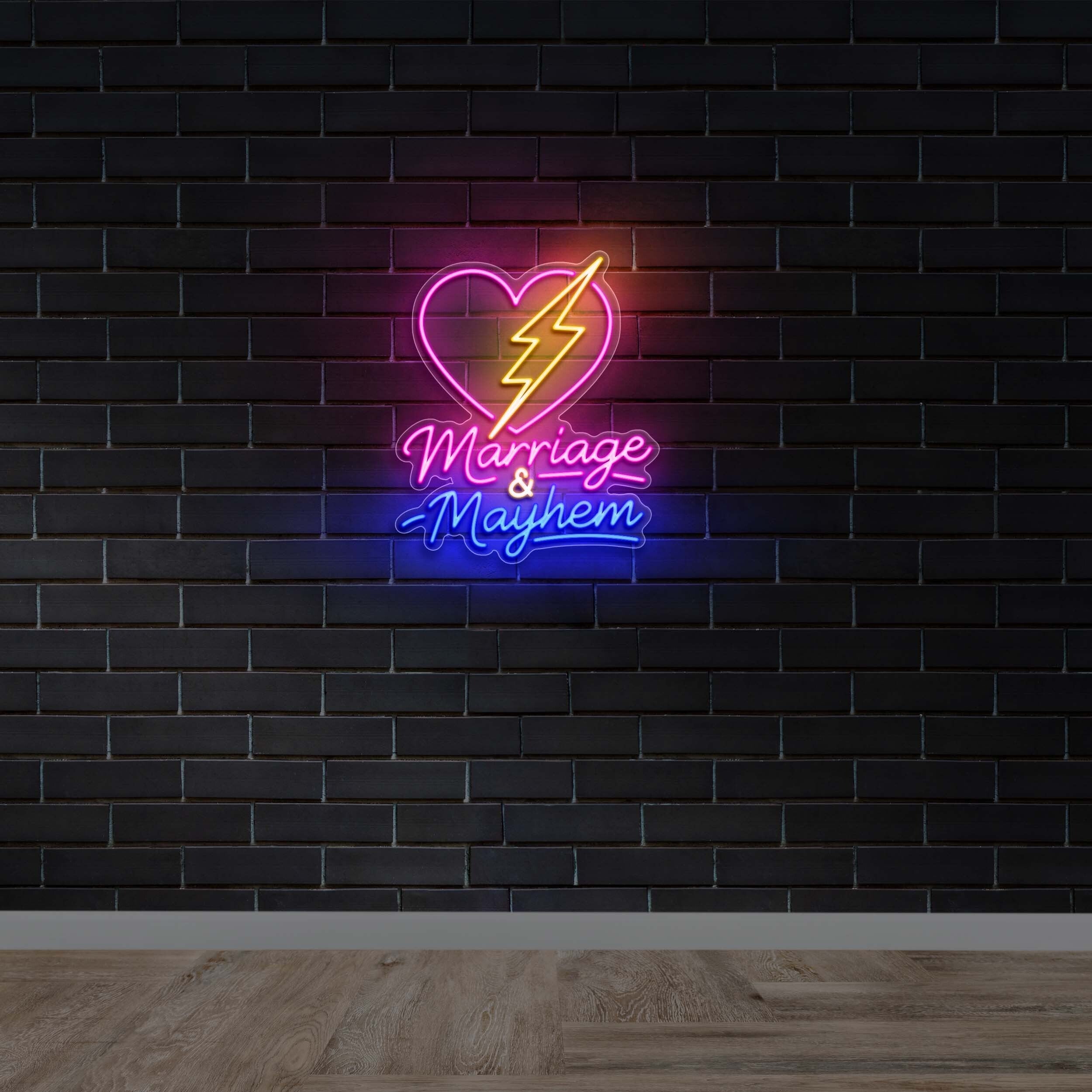 MARRIAGE & MAYHEM - Premium Neon Artwork