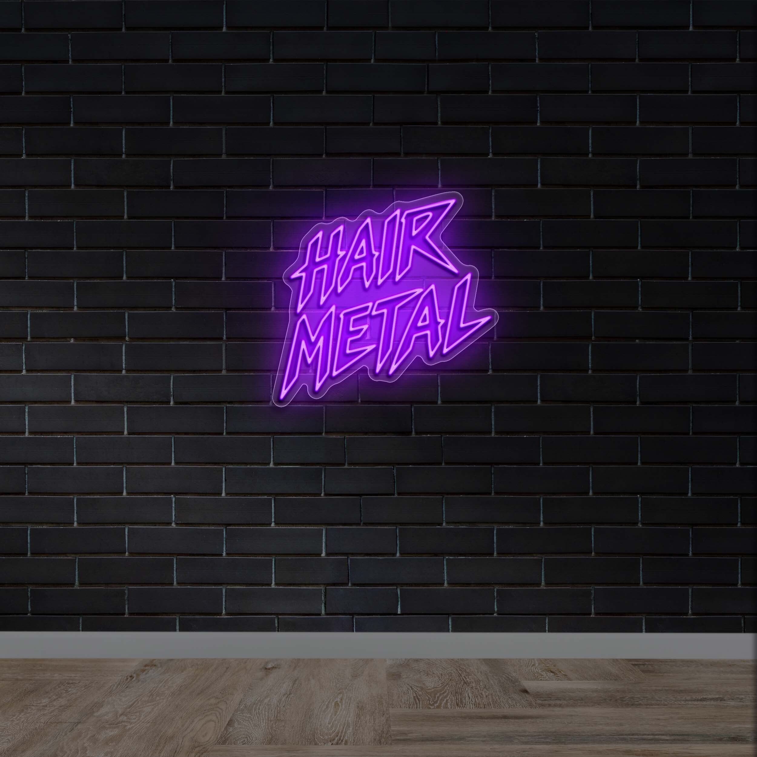 HAIR METAL - Premium Neon Artwork