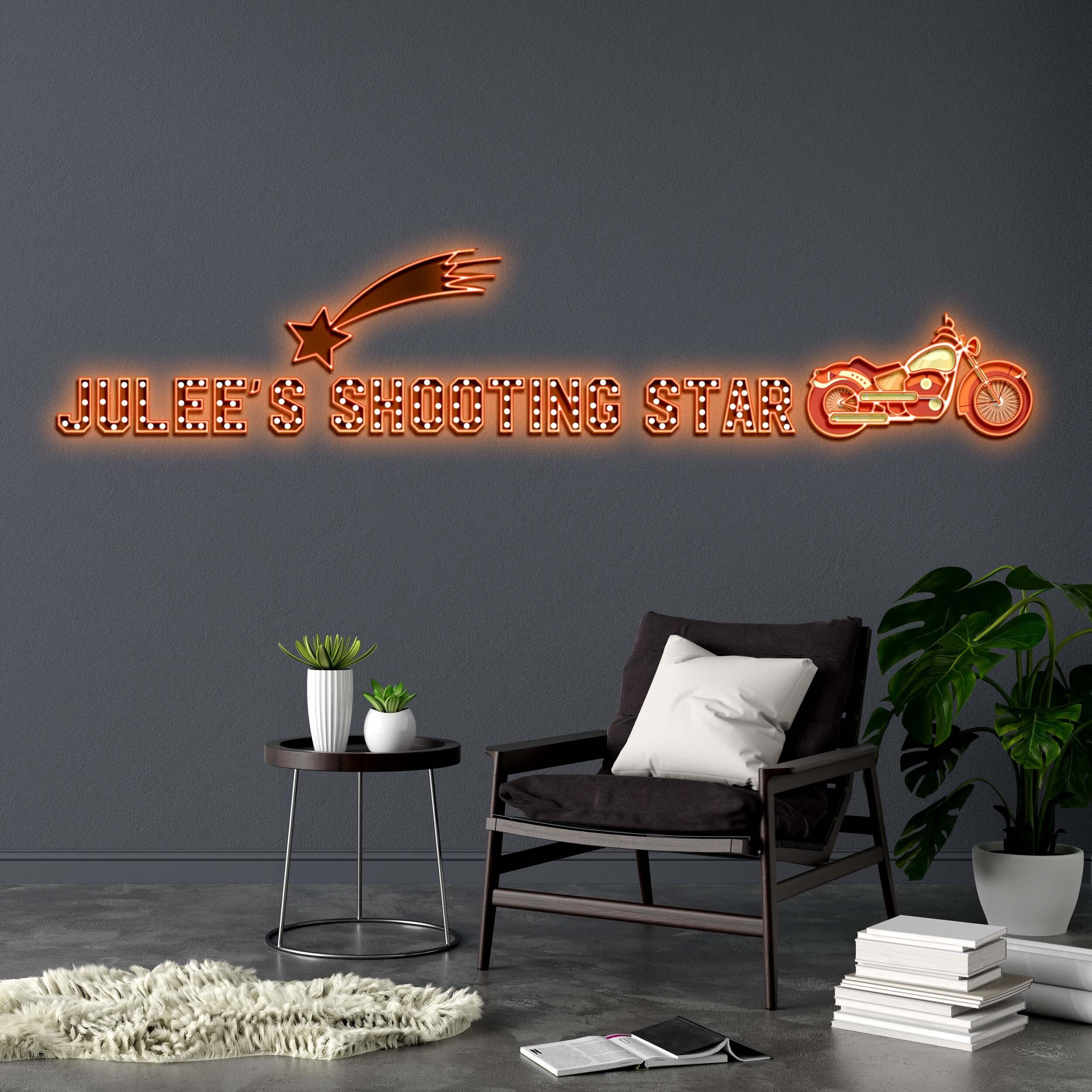 Julee's Shooting Star (version 4) - Premium Neon Artwork