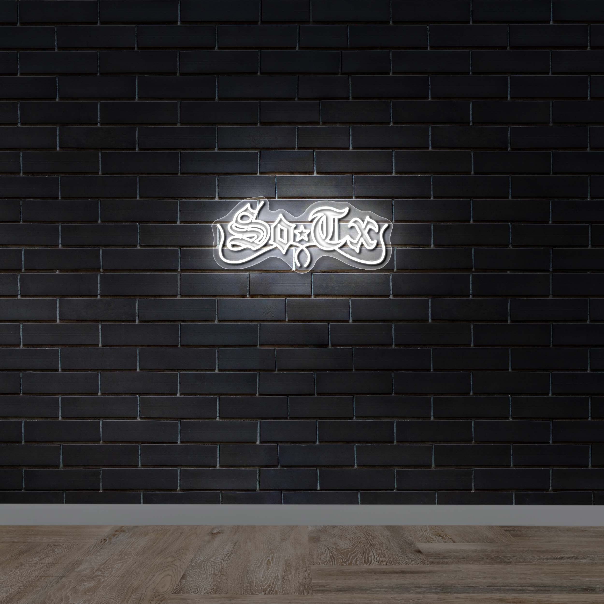 SosTx Logo - Premium Neon Artwork