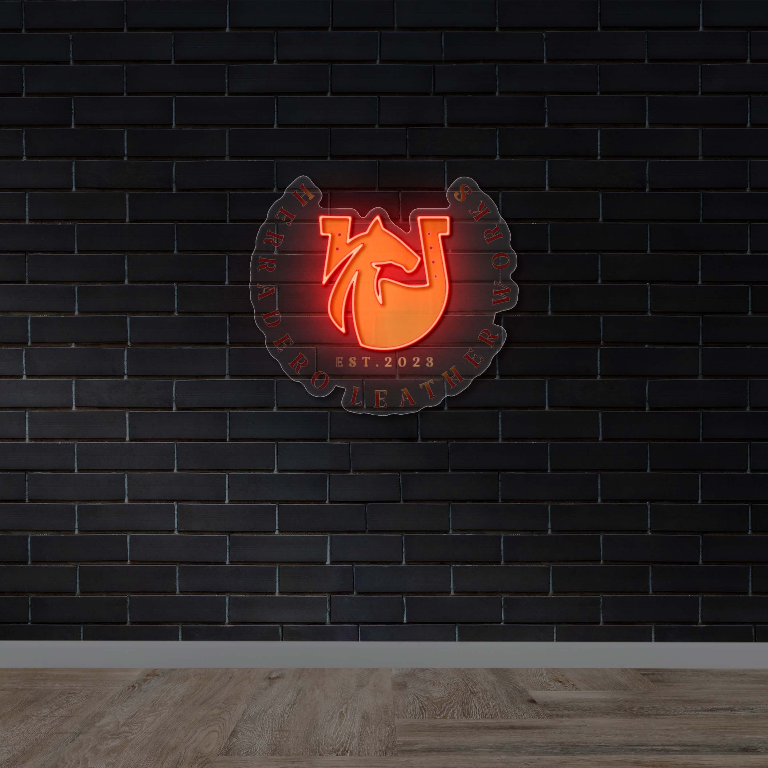 HERRADERO LEATHER WORKS - Premium Neon Artwork