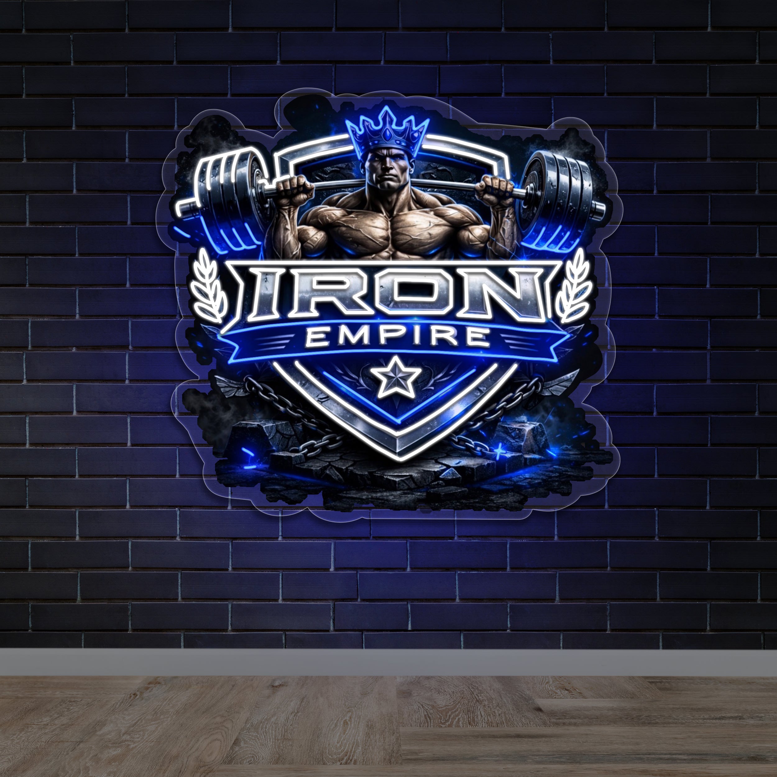 IRON EMPIRE - Premium Neon Artwork