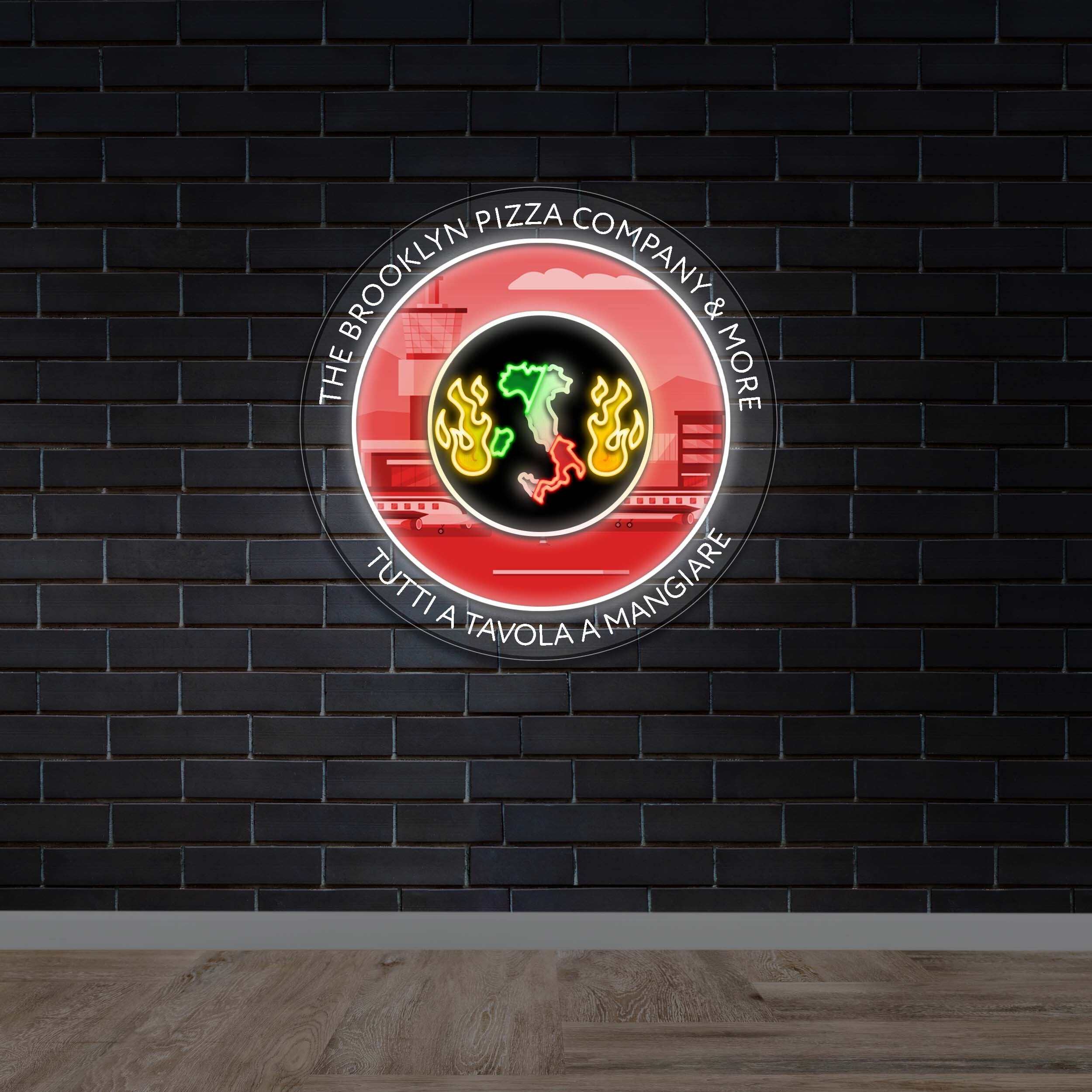 The Brooklyn Pizza Company & More | Circular - Premium Neon Artwork