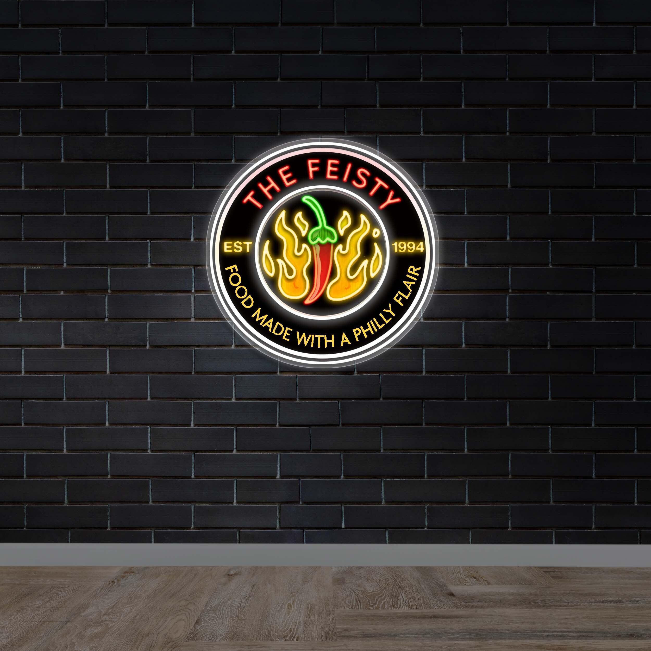 Food made with a Philly flair - Premium Neon Artwork