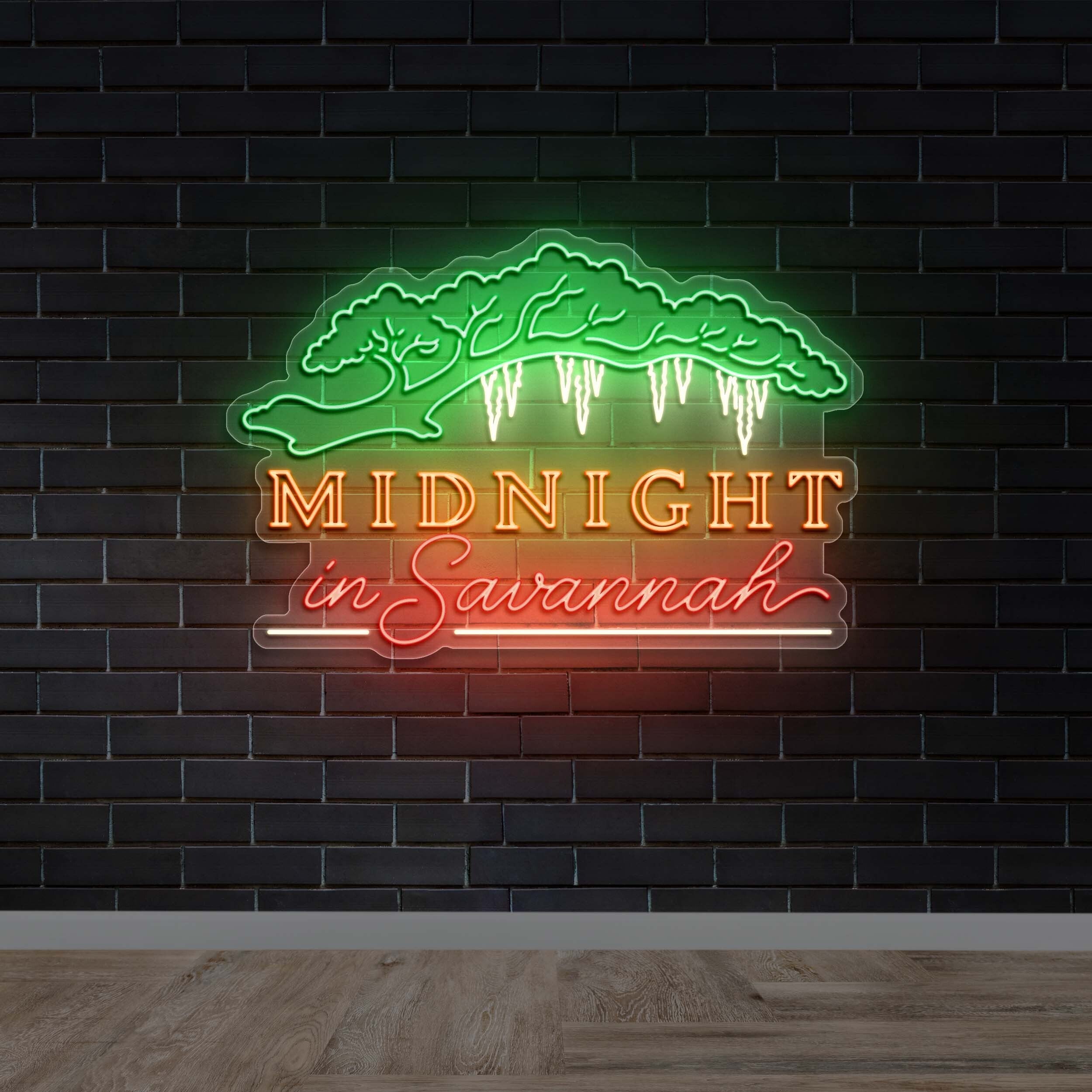 MIDNIGHT in SAVANNAH - Premium Neon Artwork