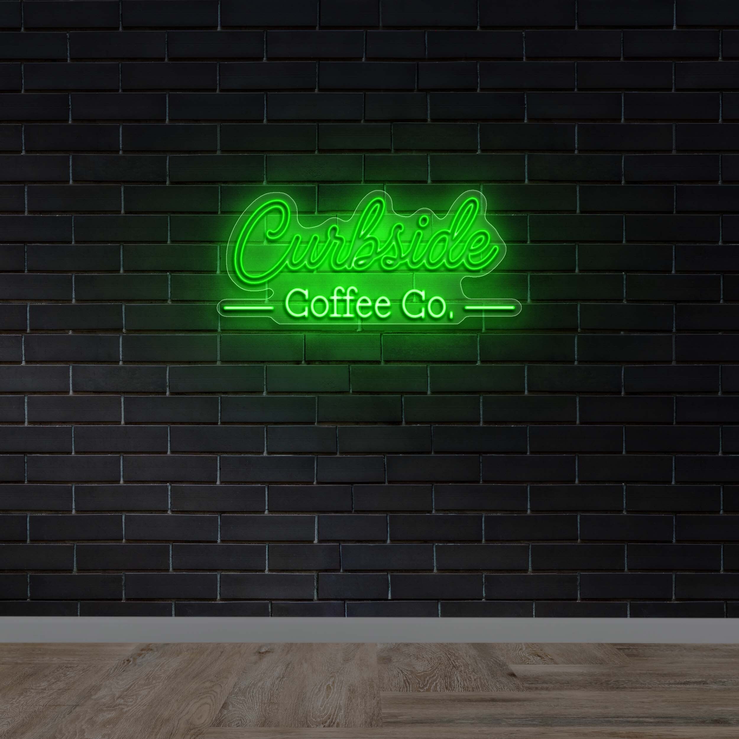 Curbside Coffee Co. (no bottom text) - Premium Neon Artwork