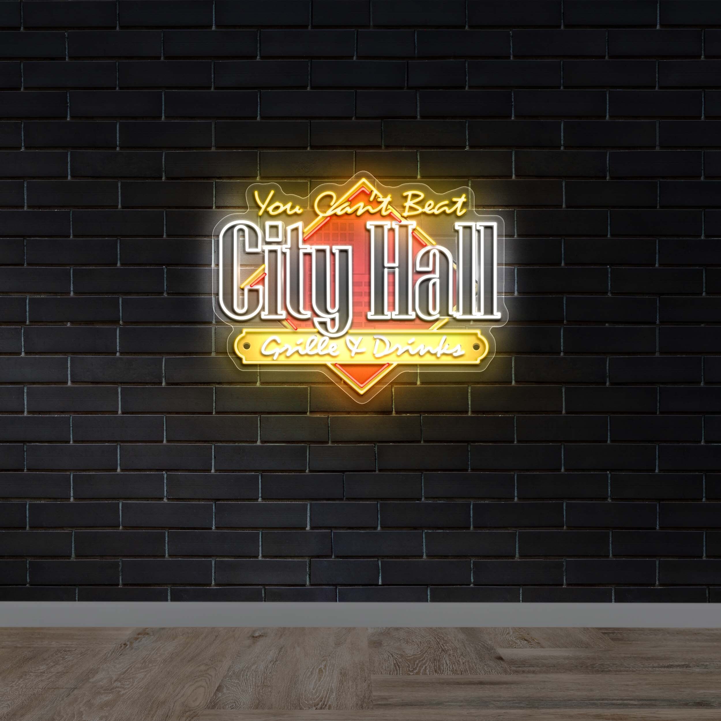 You Can't Beat City Hall - Premium Neon Artwork