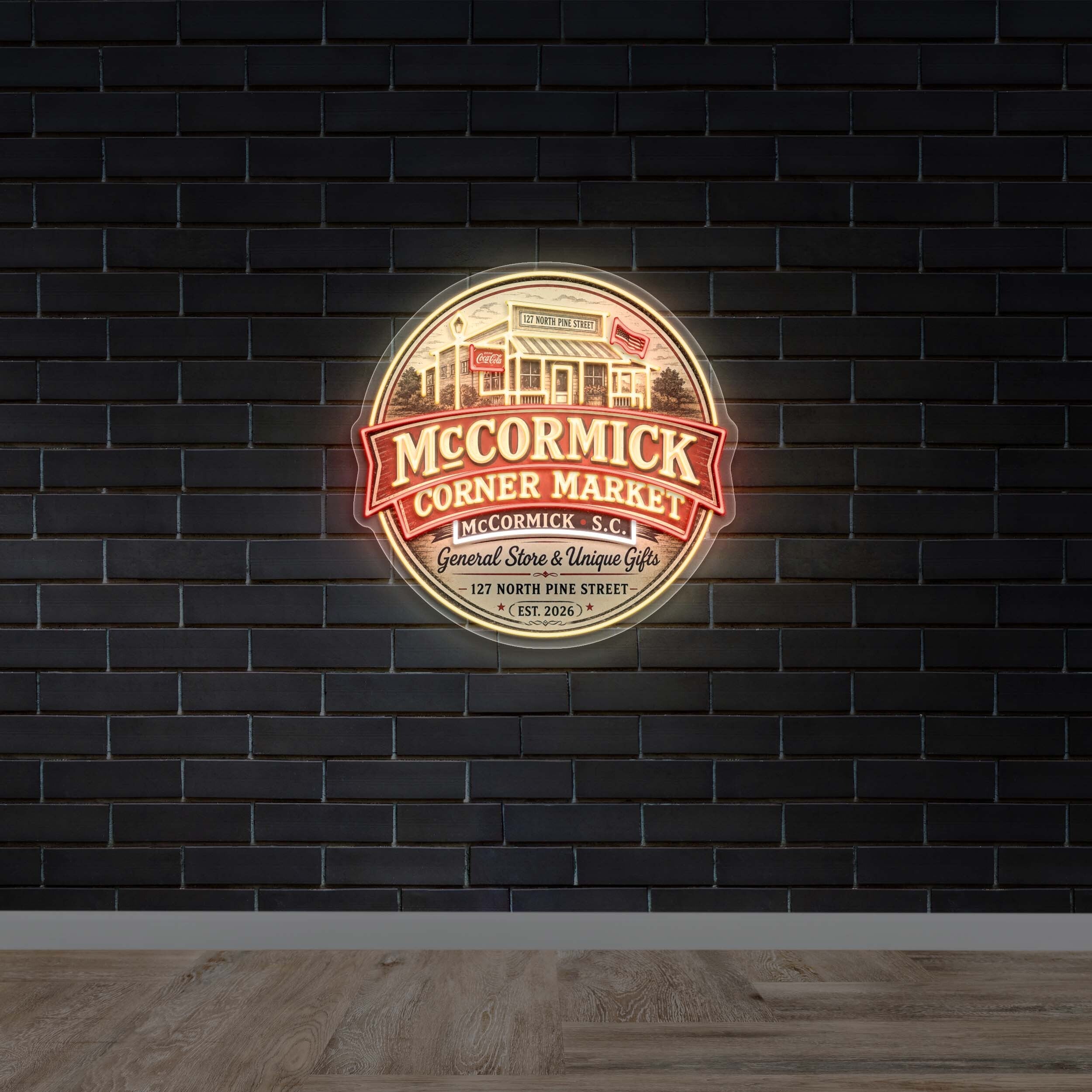 McCORMICK CORNER MARKET - Premium Neon Artwork