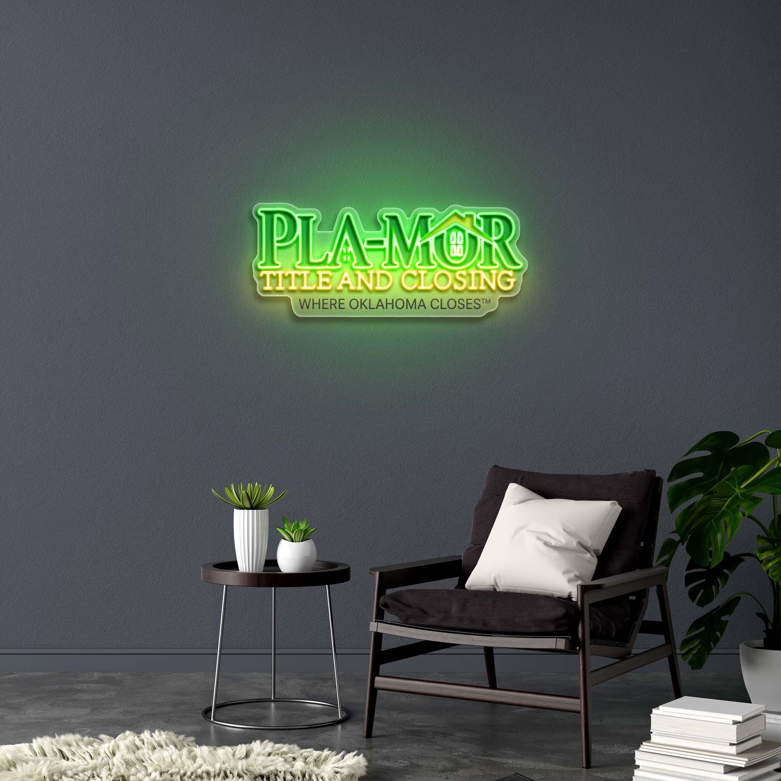 PLA-MOR TITLE AND CLOSING - Premium Neon Artwork
