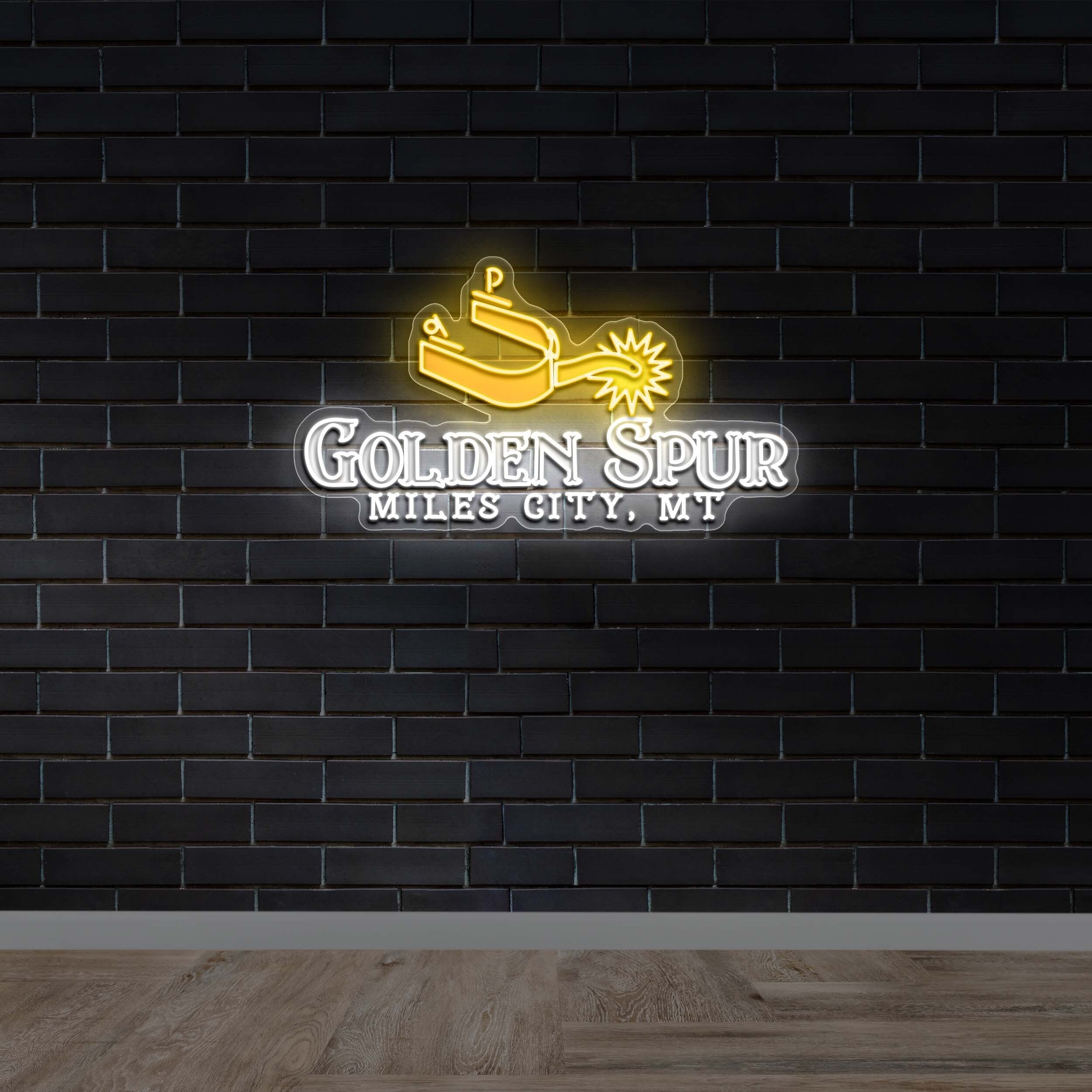 Golden Spur Miles City MT - Premium Neon Artwork