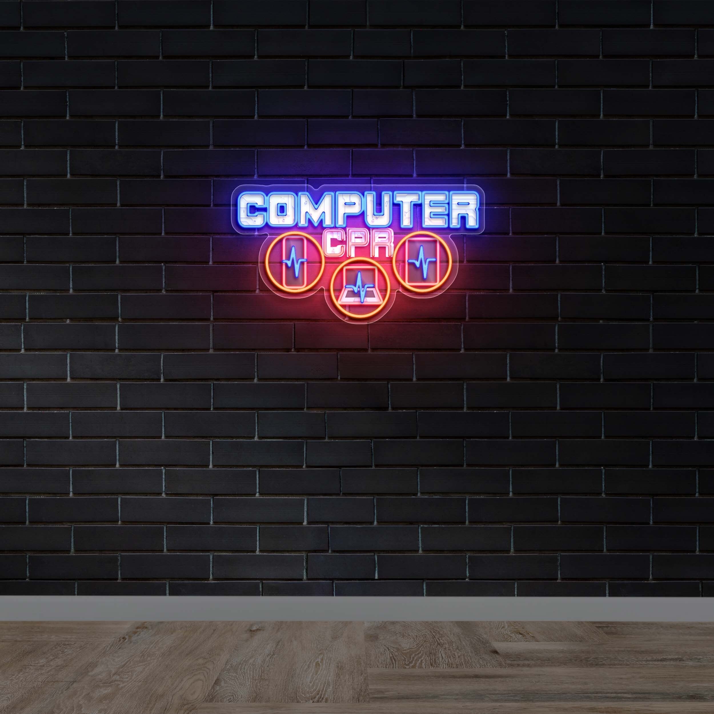 COMPUTER CPR - Premium Neon Artwork