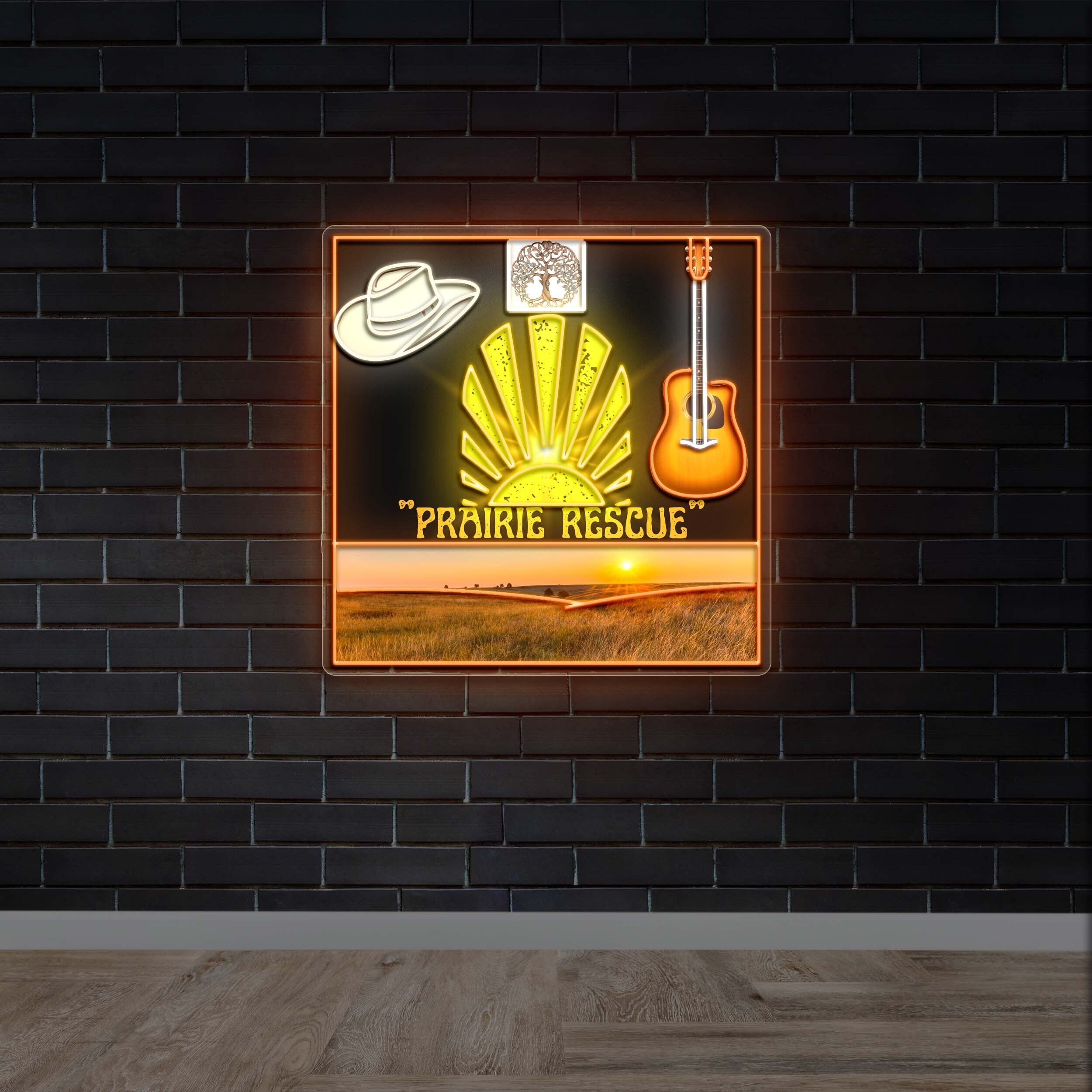 Prairie Rescue - Premium Neon Artwork